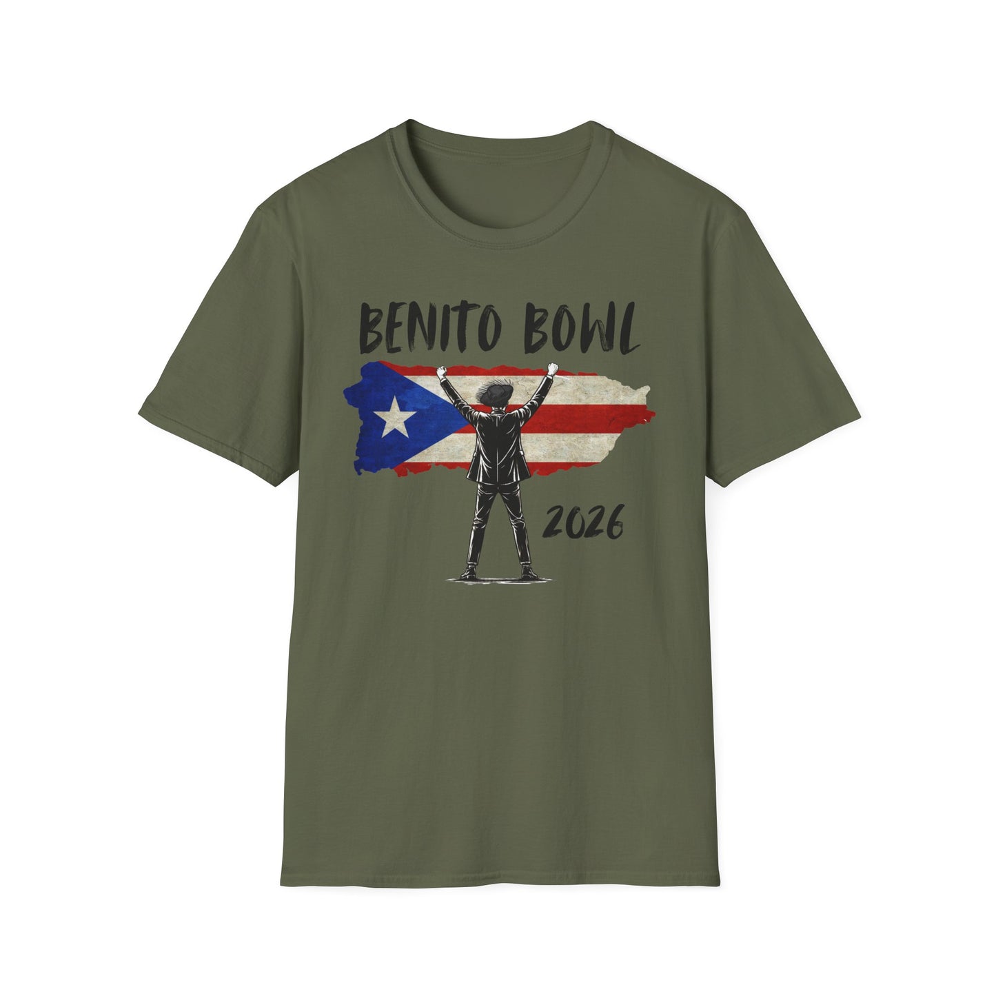 Benito Bowl 2026 PR Flag, Benito Bowl T-Shirt, Football Fan Gift, Puerto Rico Boricua Heritage Culture Pride Tee