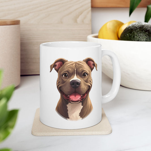 Pit Bull Coffee Mug, Bully Breed Dog Mug, Dog Lover Mug, Pet Parent Gift, Pit Bull Mom Dad Cup 11oz or 15oz, Dog Lover Gift