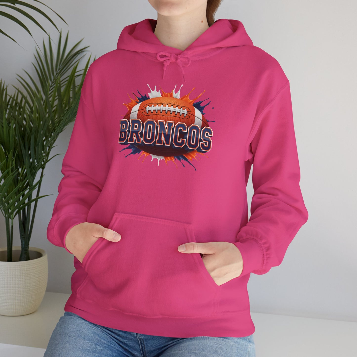 Denver Football Hoodie, Denver Team Hoodie, Football Gift for Denver Fans, Game Day Sports Fan Apparel, Football Fan Gift