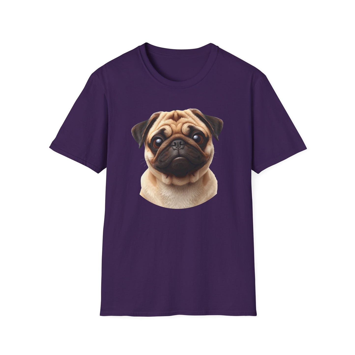 Pug Dog Portrait Shirt – Pug Dog Lover Gift, Cute Dog Mom Tee, Dog Dad Shirt, Pet Breed Apparel