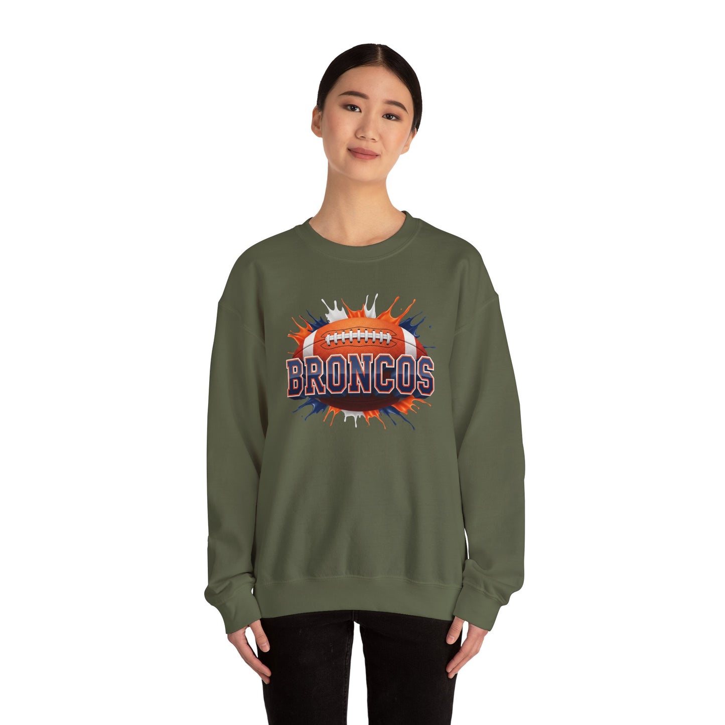 Denver Football Sweatshirt, Denver Team Sweatshirt, Football Gift for Denver Fans, Game Day Sports Fan Football Apparel
