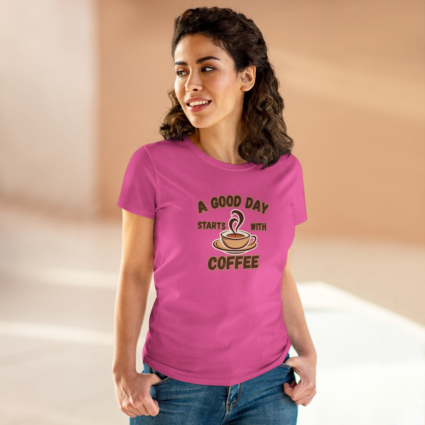 A Good Day Starts with Coffee Shirt, Funny Coffee Shirt, Mother's Day Gift, Coffee Lover Gift, Mom Gift, Coffee Drinker Gift, Mother Gift