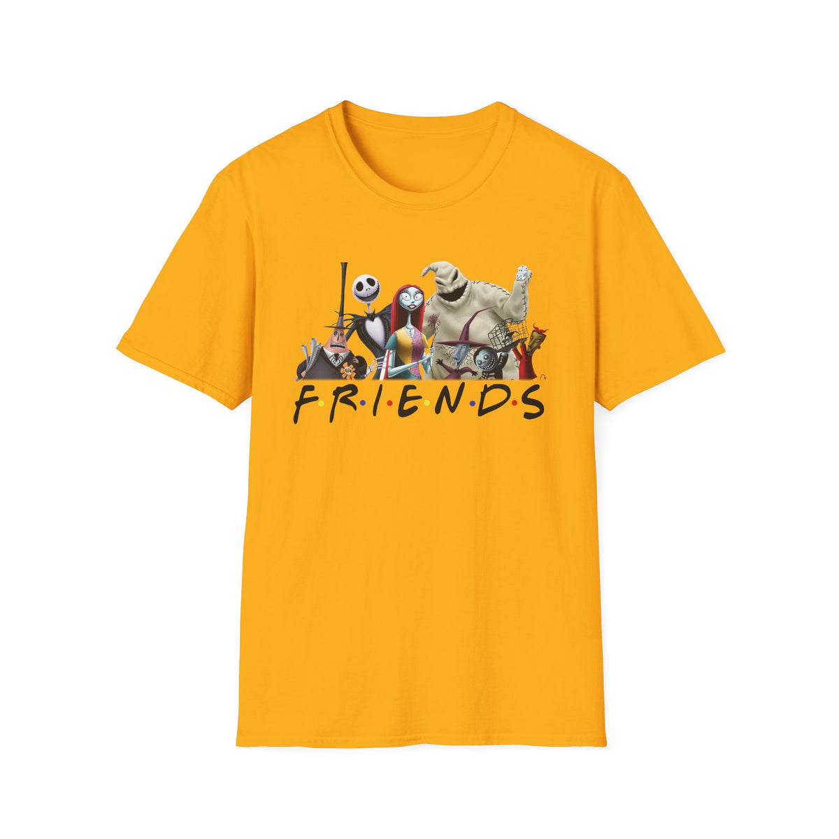 The Nightmare Before Christmas Skellington Family Friends T-Shirt, Scary Movie Tee, Halloween Shirt, Horror Movie Characters Gift