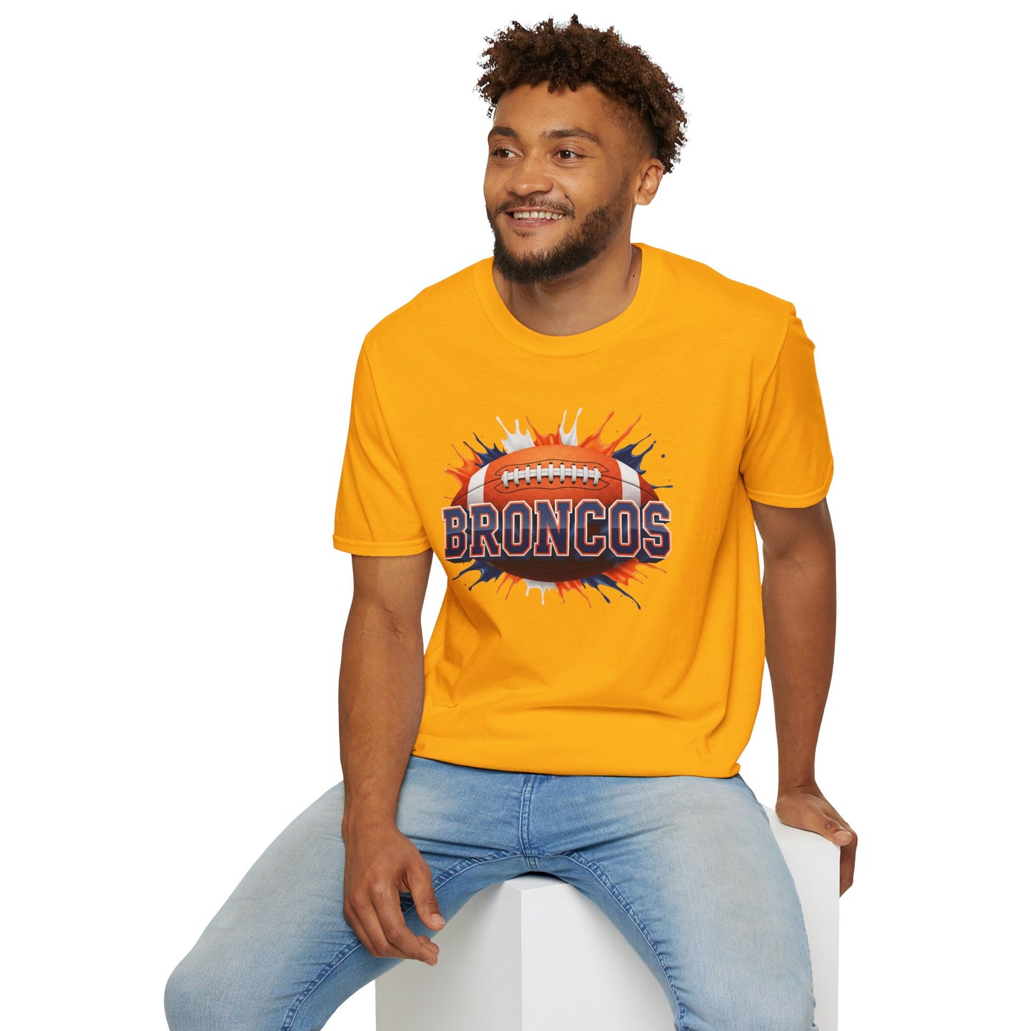 Denver Football Unisex T-Shirt, Denver Team Tee, Football Gift for Denver Fans, Game Day Shirt, Sports Fan Apparel, Football Tee