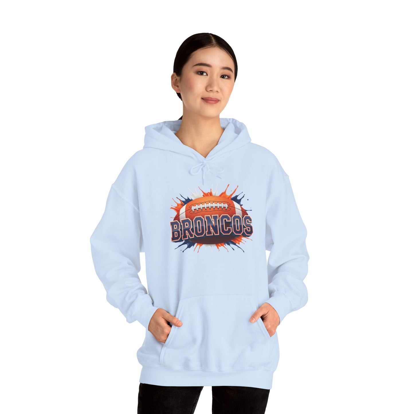 Denver Football Hoodie, Denver Team Hoodie, Football Gift for Denver Fans, Game Day Sports Fan Apparel, Football Fan Gift