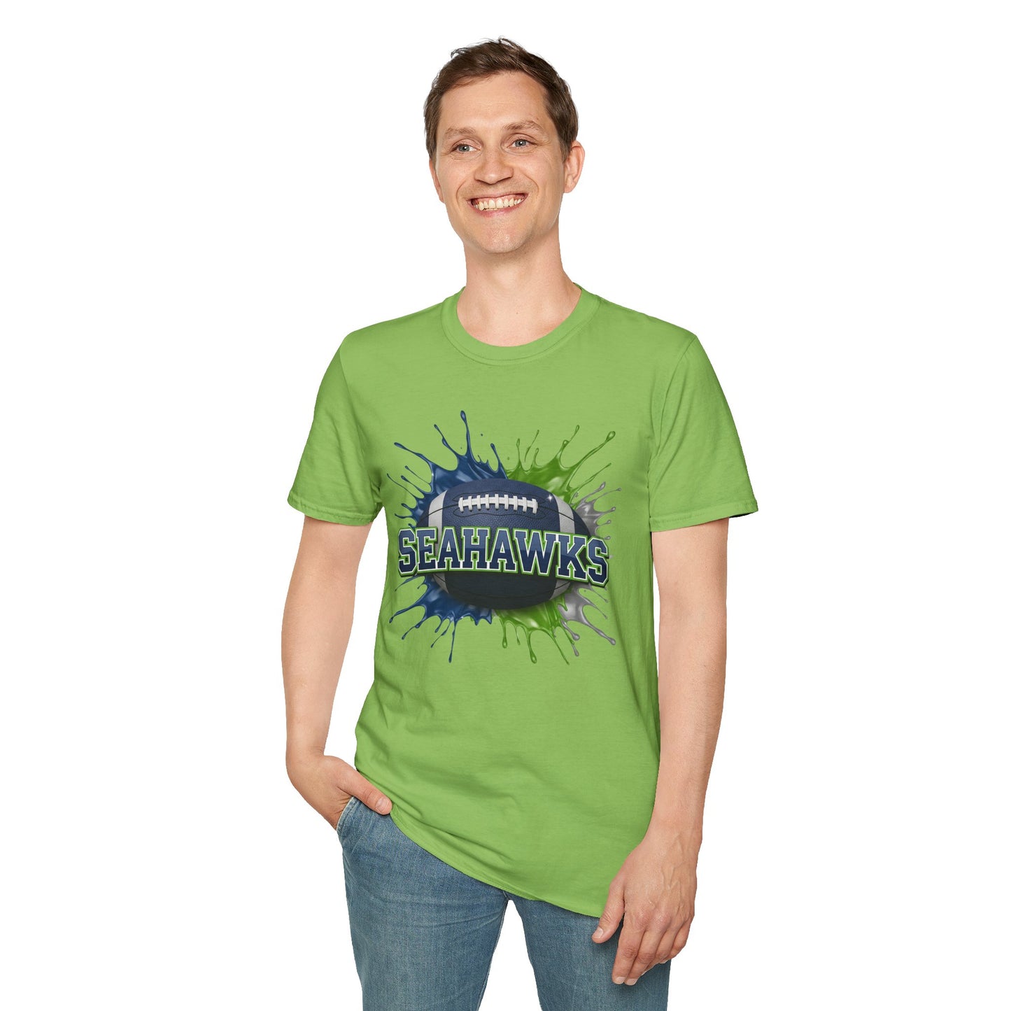 Seattle Football Unisex T-Shirt, Seattle Team Tee, Football Gift for Seattle Fans, Game Day Shirt, Sports Fan Apparel Football