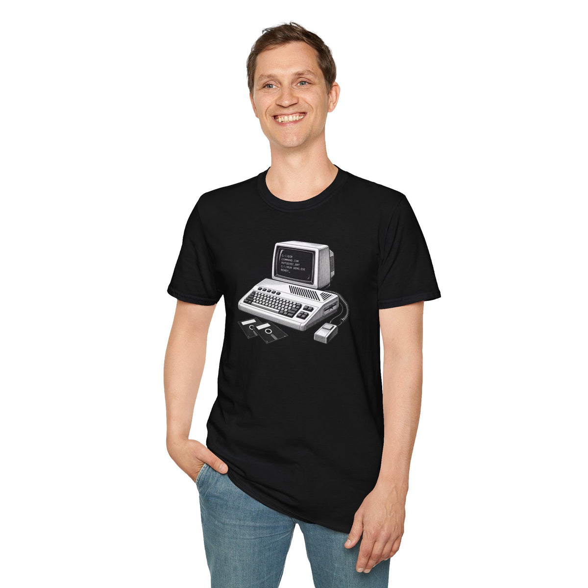 Vintage Computer T-Shirt, Retro Tech Shirt, Floppy Disk Tee, Programmer Gift, Computer Nerd Shirt