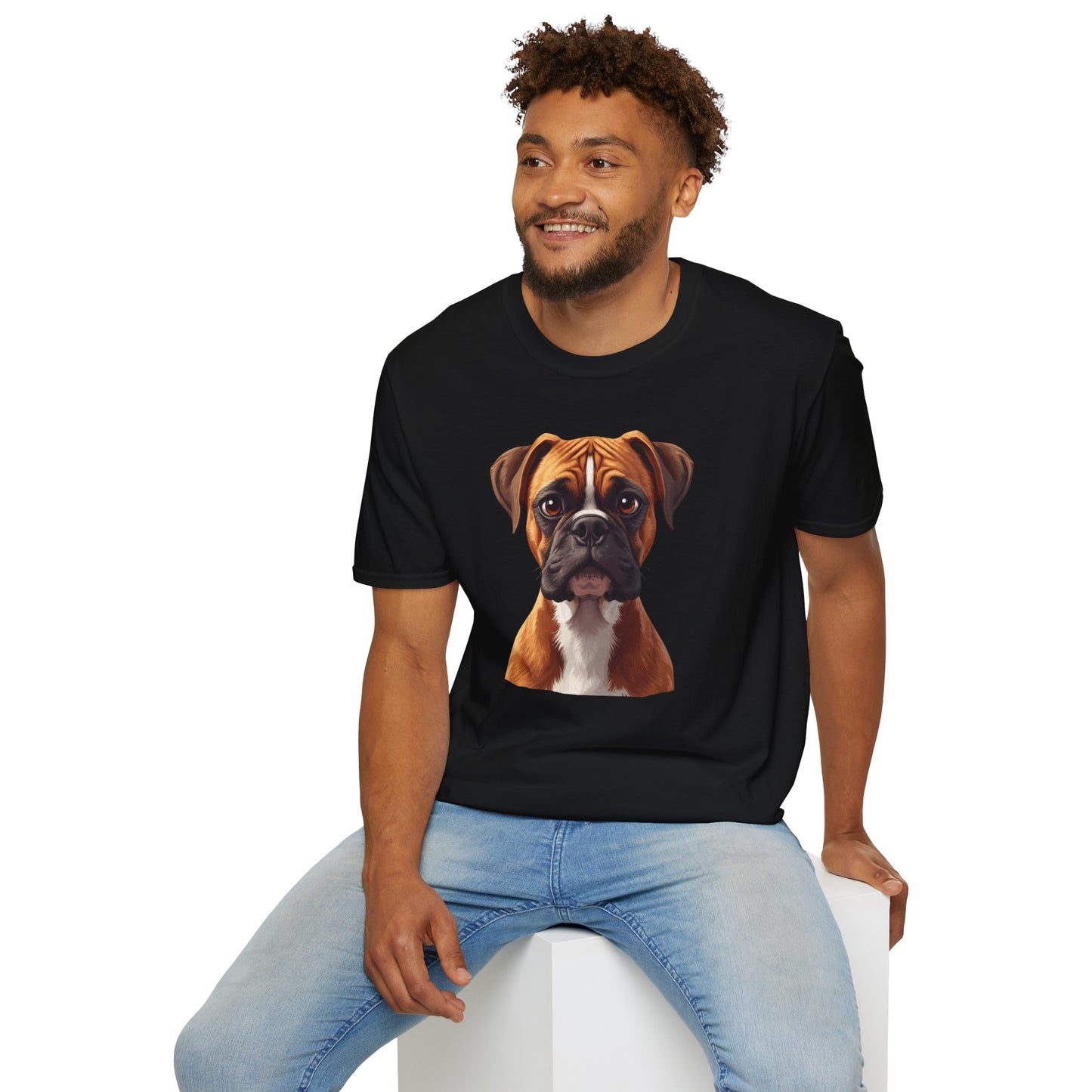 Boxer Dog Portrait Shirt – Boxer Dog Lover Gift, Cute Dog Mom Tee, Dog Dad Shirt, Pet Breed Apparel