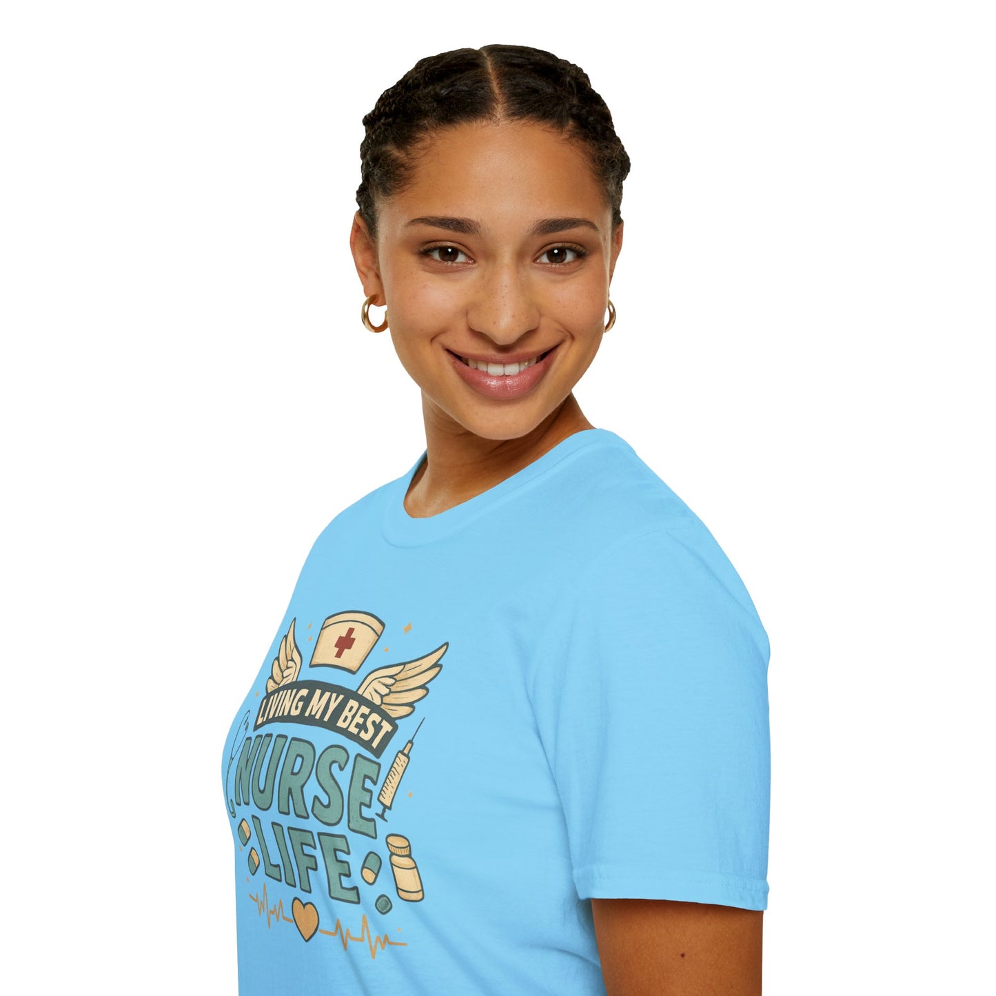 Living My Best Nurse Life Shirt – Cute Nurse Shirt for Women – RN Nurse Life Tee – Nurse Appreciation Gift, Medical Worker Shirt