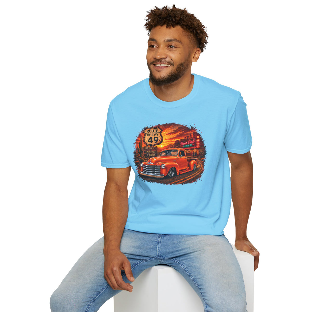 Classic Pickup Truck Shirt, Vintage Truck T-Shirt, Desert Highway Tee, Retro Car Lover Gift, Old School Truck Shirt
