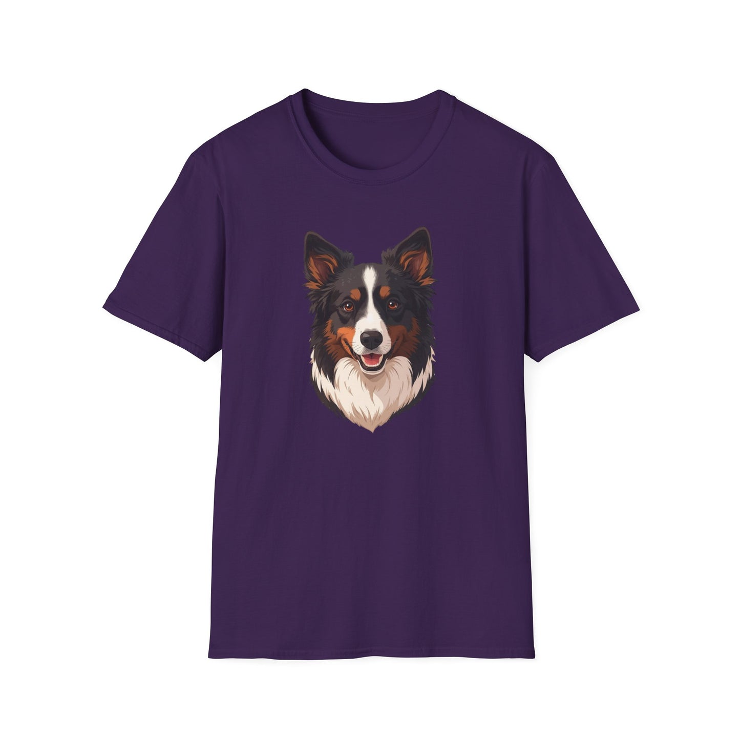 Border Collie Dog Portrait Shirt – Border Collie Dog Lover Gift, Cute Dog Mom Tee, Dog Dad Shirt, Pet Breed Apparel