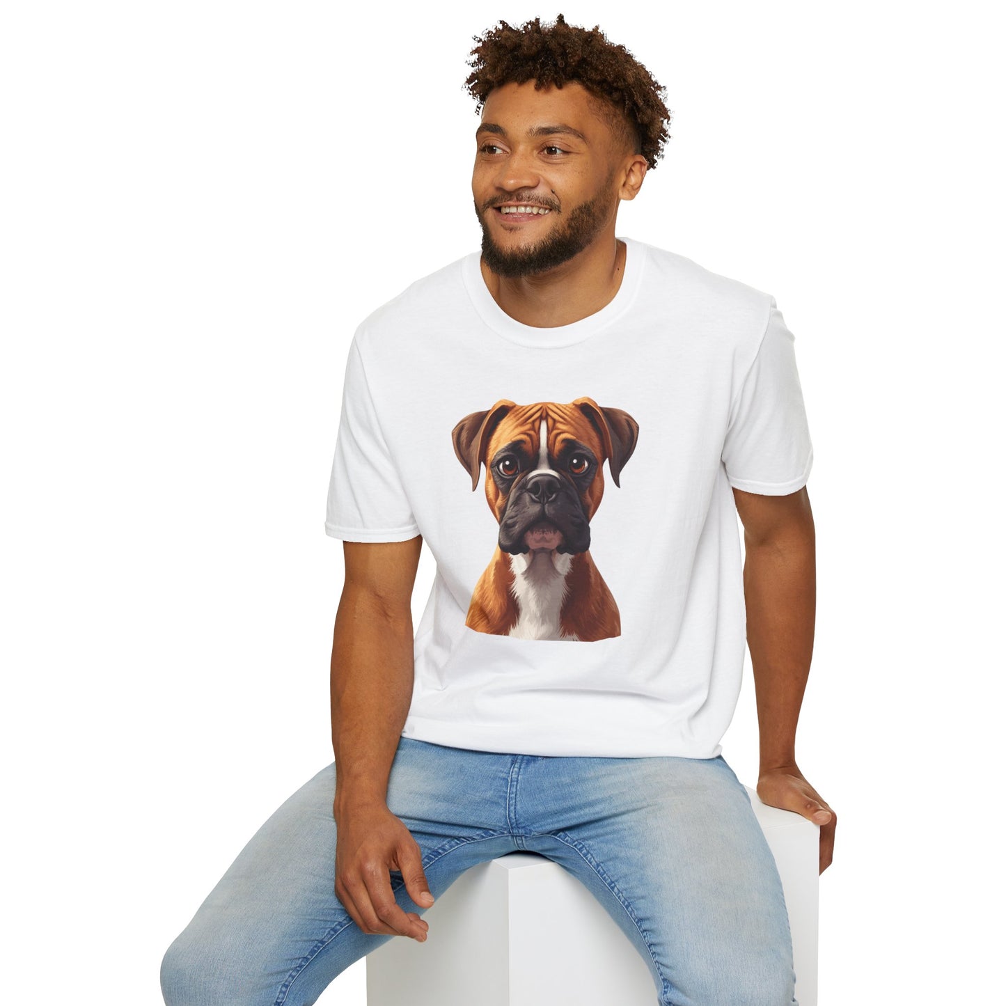 Boxer Dog Portrait Shirt – Boxer Dog Lover Gift, Cute Dog Mom Tee, Dog Dad Shirt, Pet Breed Apparel