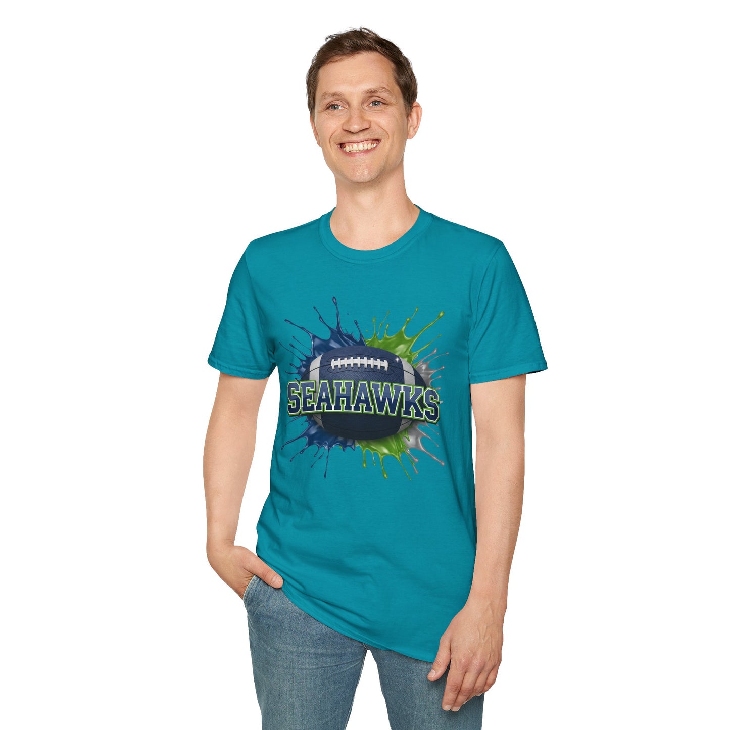 Seattle Football Unisex T-Shirt, Seattle Team Tee, Football Gift for Seattle Fans, Game Day Shirt, Sports Fan Apparel Football