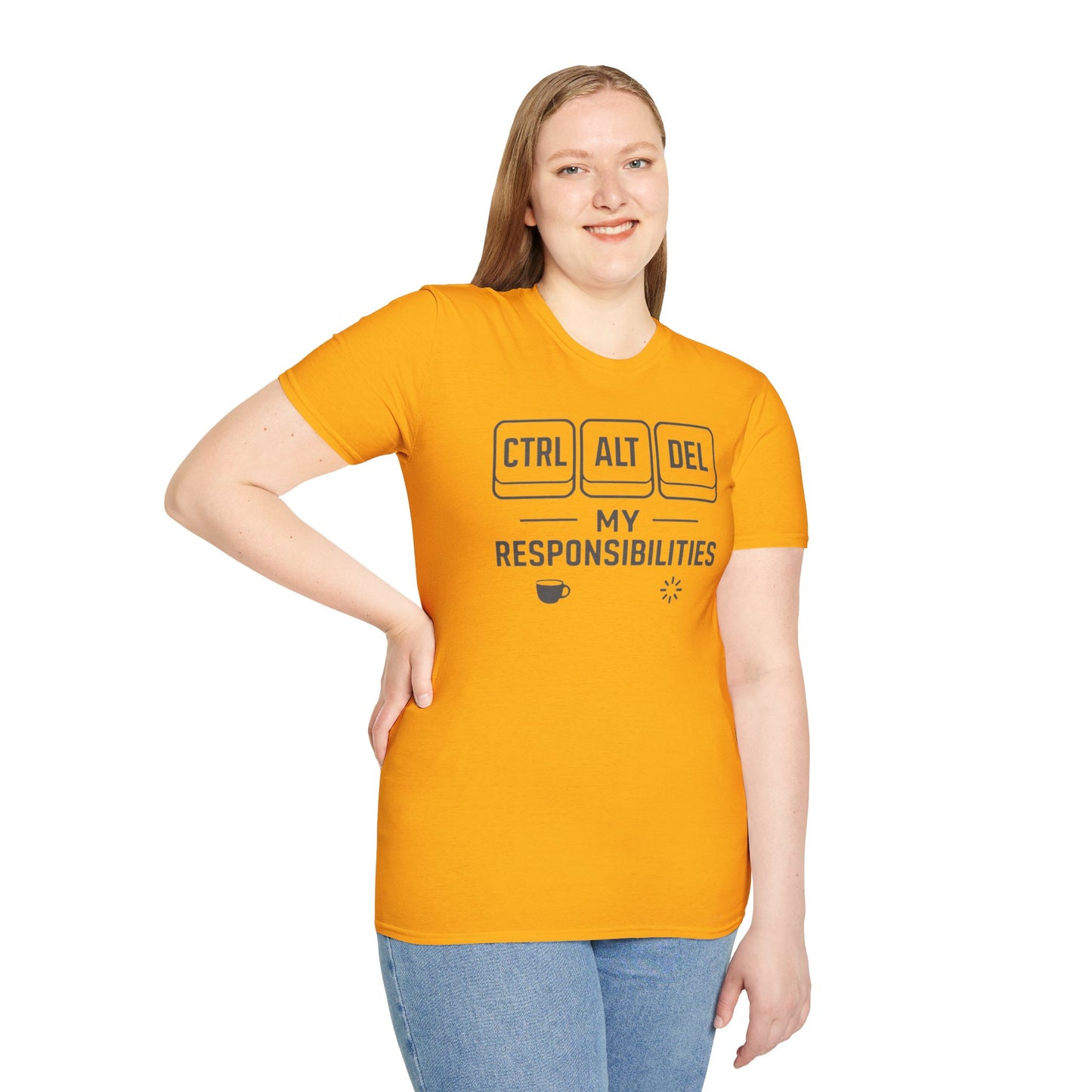 Funny Programmer Shirt, Ctrl Alt Del My Responsibilities Tee, Tech Humor Shirt, Geek Gift, Computer Nerd Unisex Tee