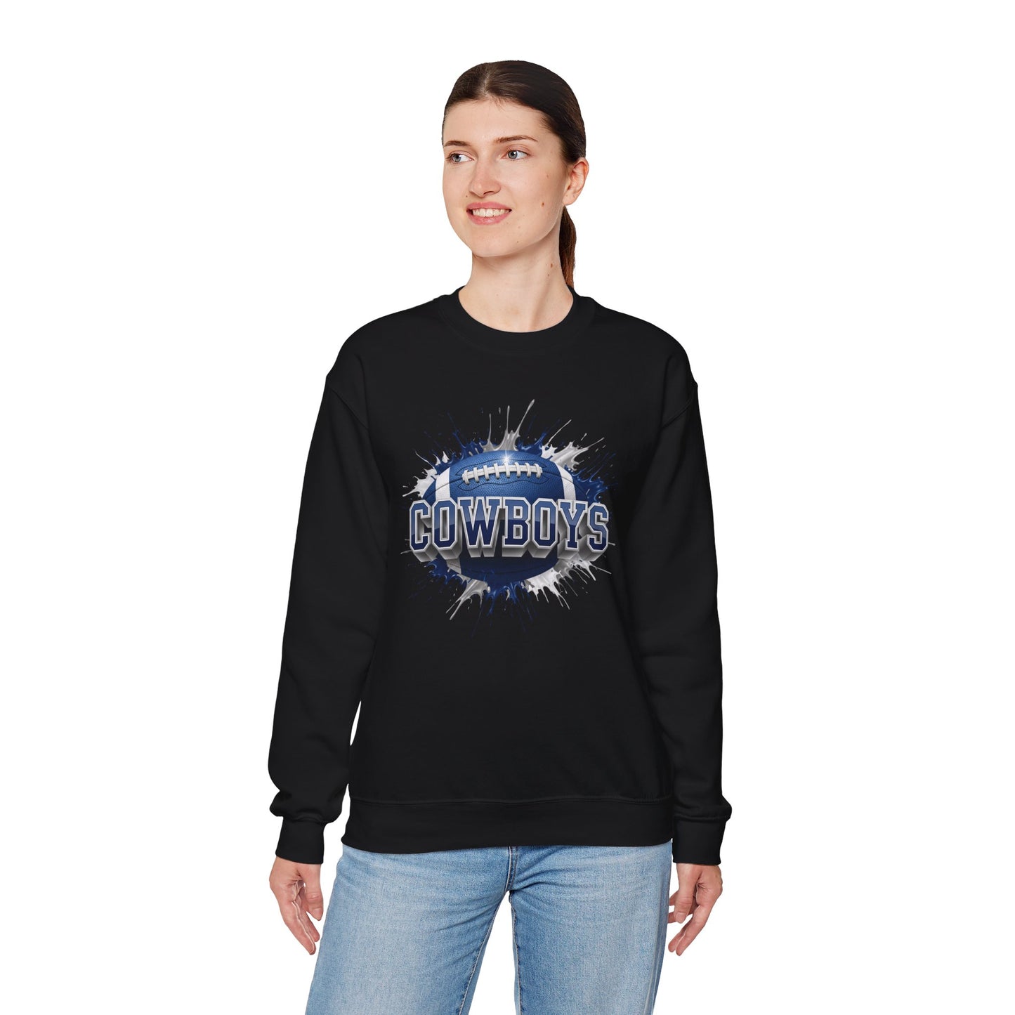 Dallas Football Sweatshirt, Dallas Team Sweatshirt, Football Gift for Dallas Fans, Game Day Sports Fan Football Apparel
