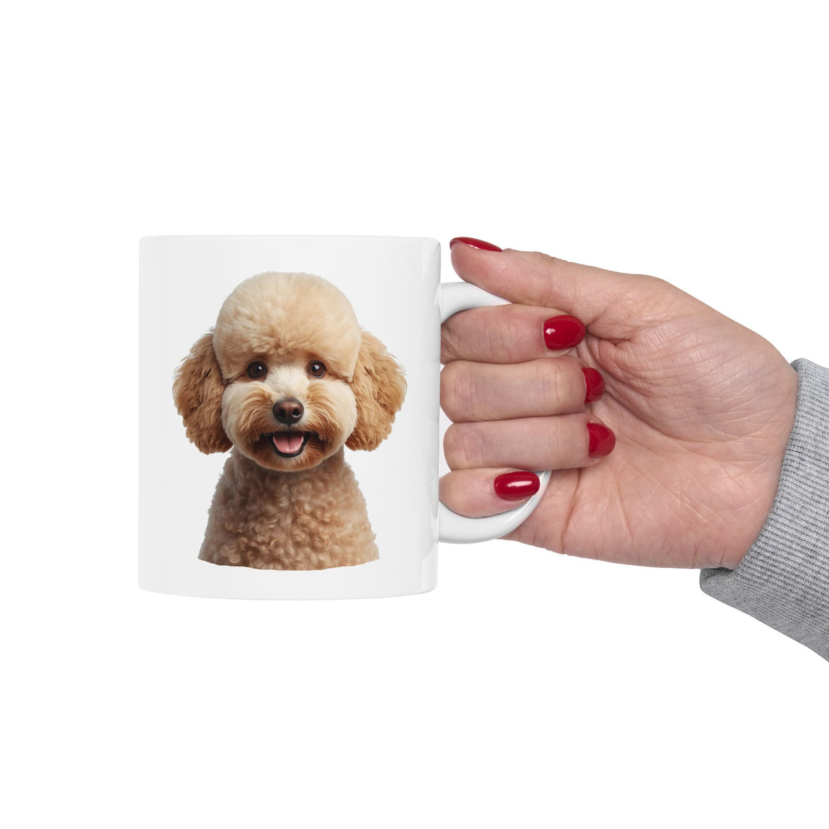 Poodle Coffee Mug, Cute Poodle Dog Mug, Dog Lover Mug, Pet Parent Gift, Poodle Mom Dad Cup 11oz or 15oz, Dog Lover Gift