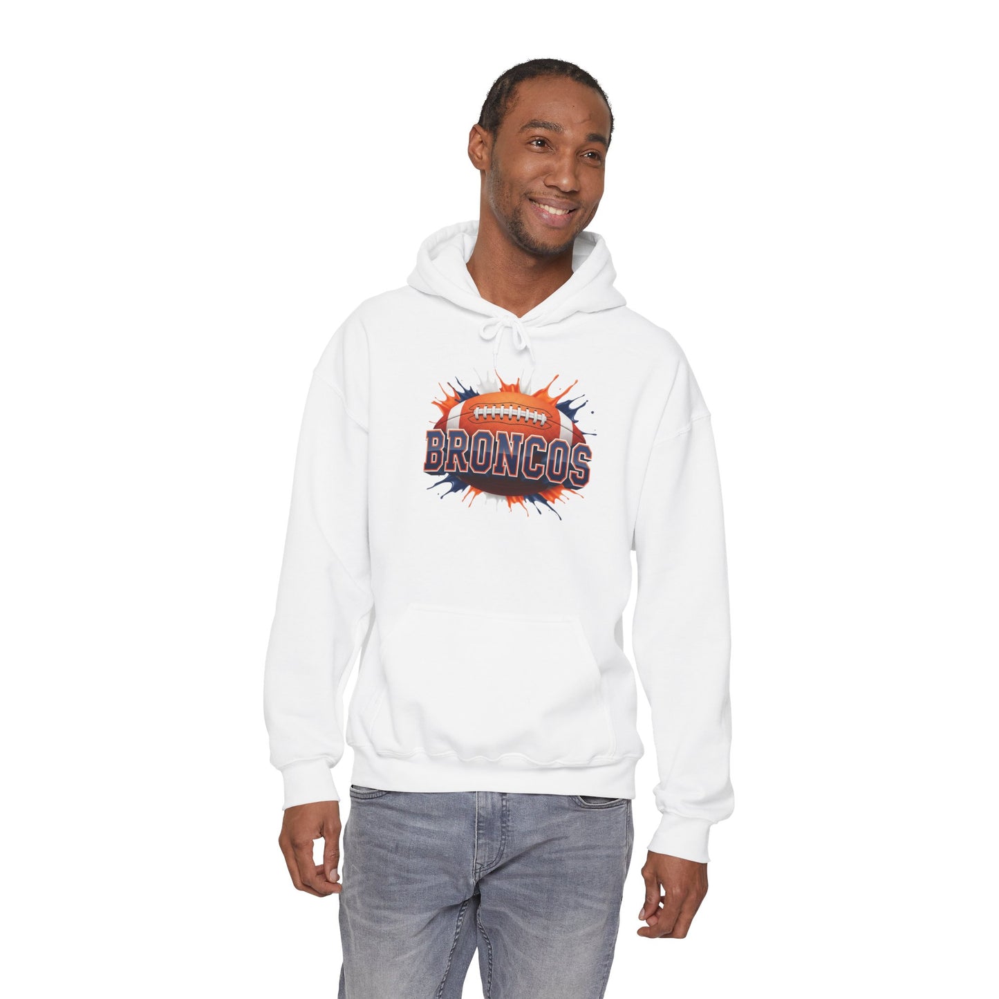 Denver Football Hoodie, Denver Team Hoodie, Football Gift for Denver Fans, Game Day Sports Fan Apparel, Football Fan Gift