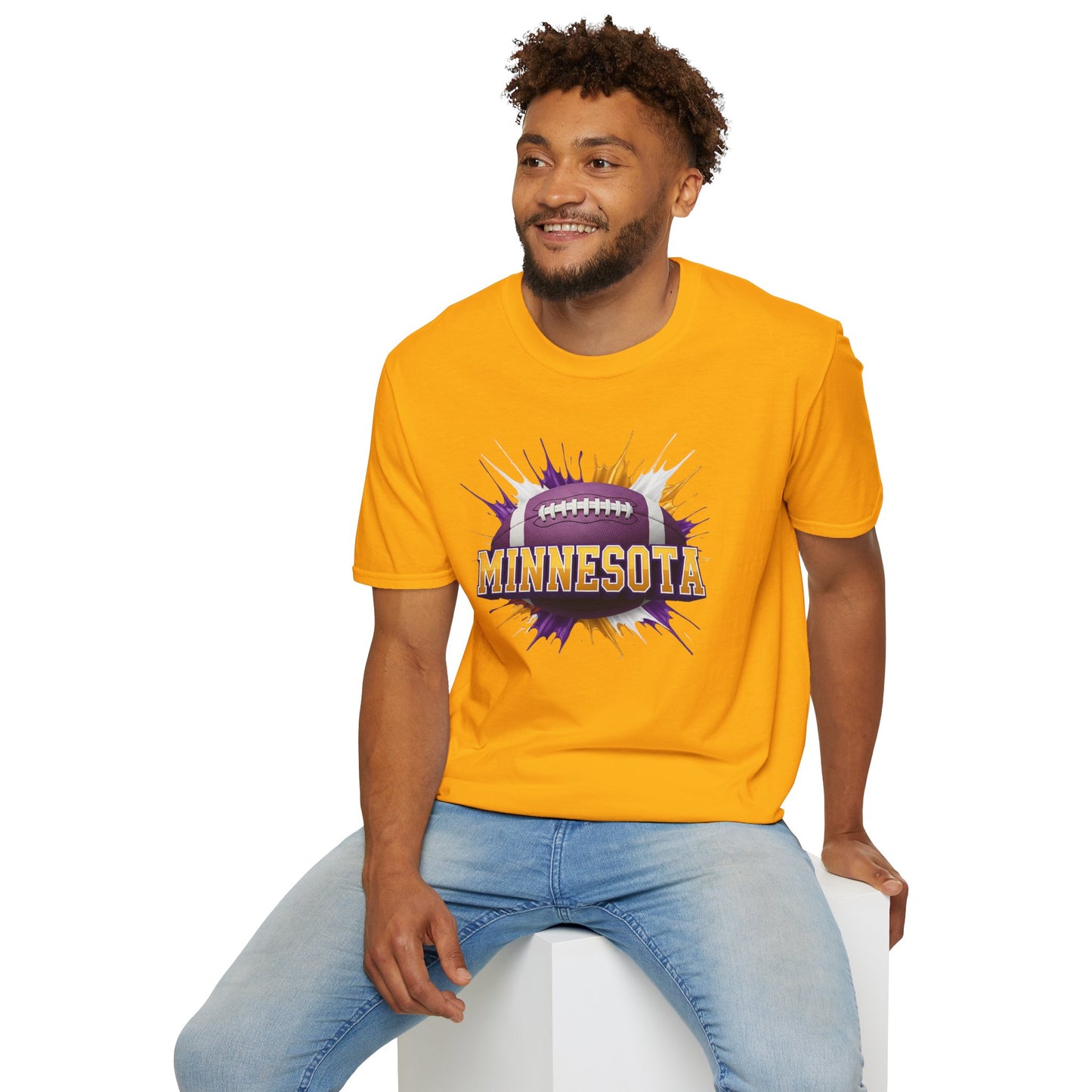 Minnesota Football Unisex T-Shirt, Minnesota Team Tee, Football Gift for Minnesota Fans, Game Day Shirt, Sports Fan Apparel Football Tee