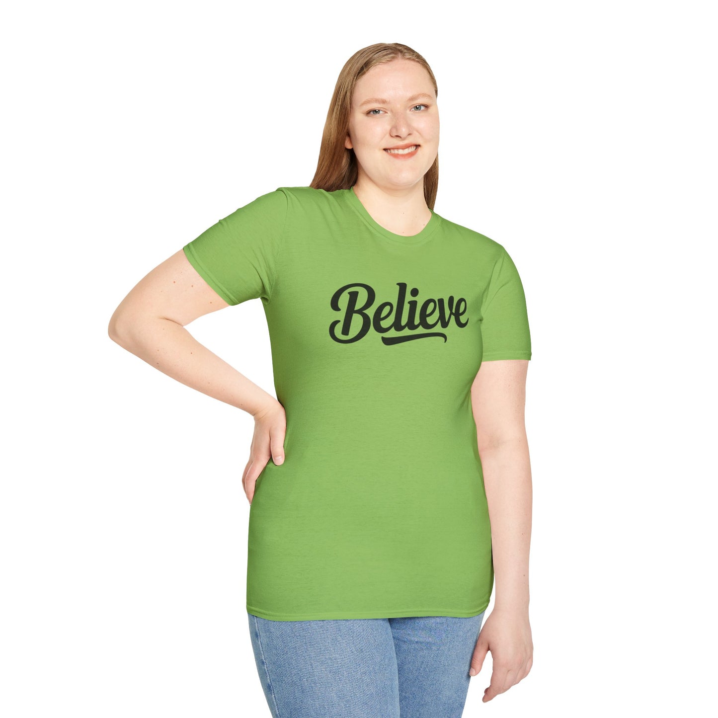 Believe T-Shirt – Inspirational Faith Shirt, Christian Motivational Tee, Positive Encouragement Apparel