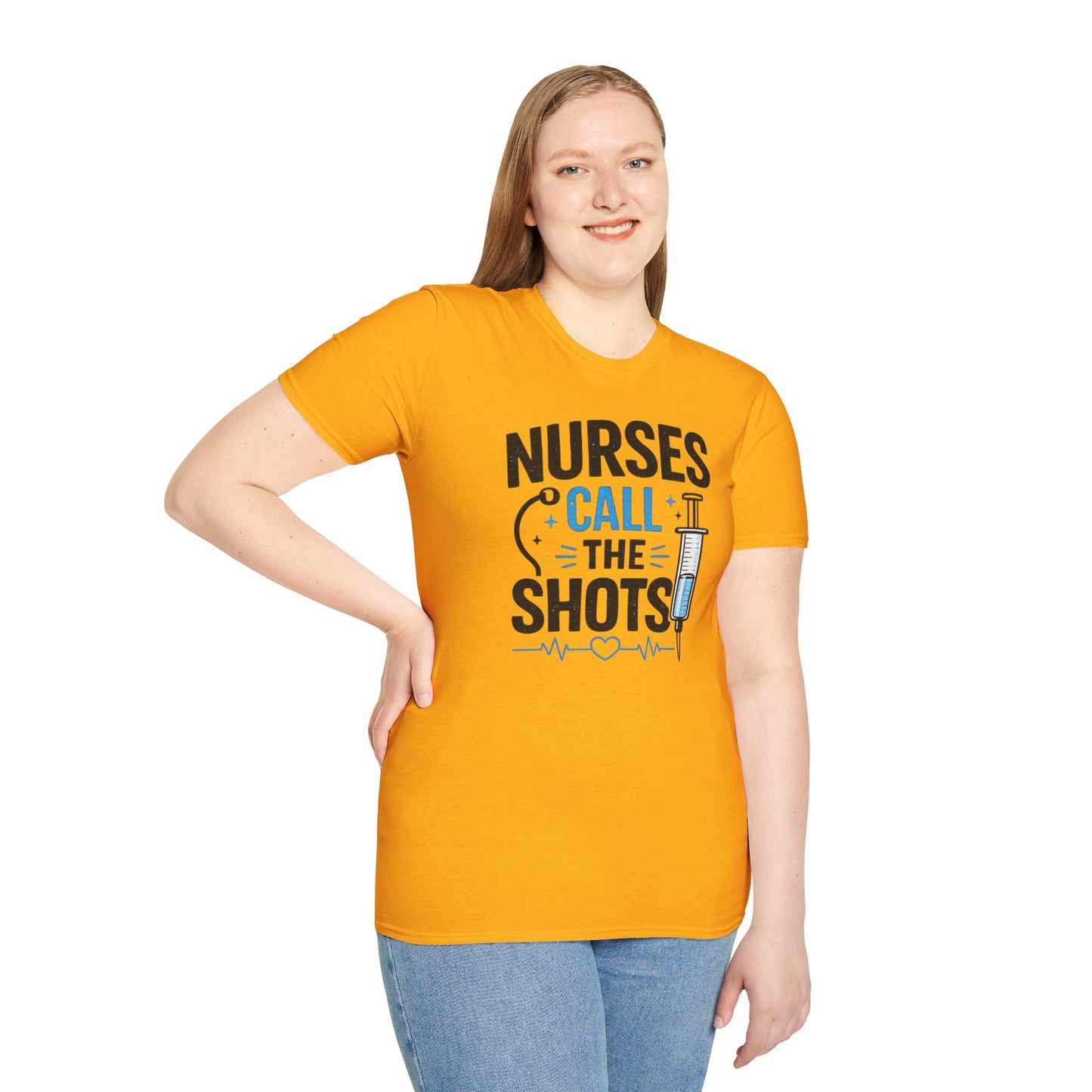 Nurses Call The Shots Shirt Funny Nurse Gift Medical Humor RN CNA Nursing Tee