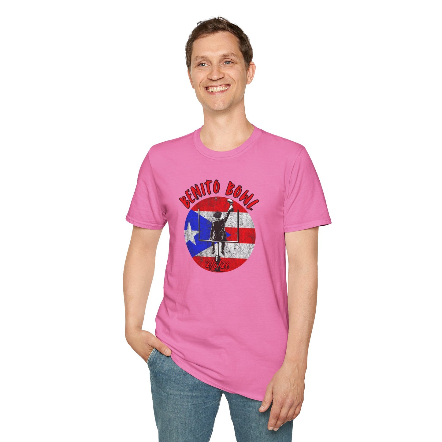 Benito Bowl 2/8/26 T-Shirt – Puerto Rico Heritage Tee, Boricua Pride Football Fan Shirt