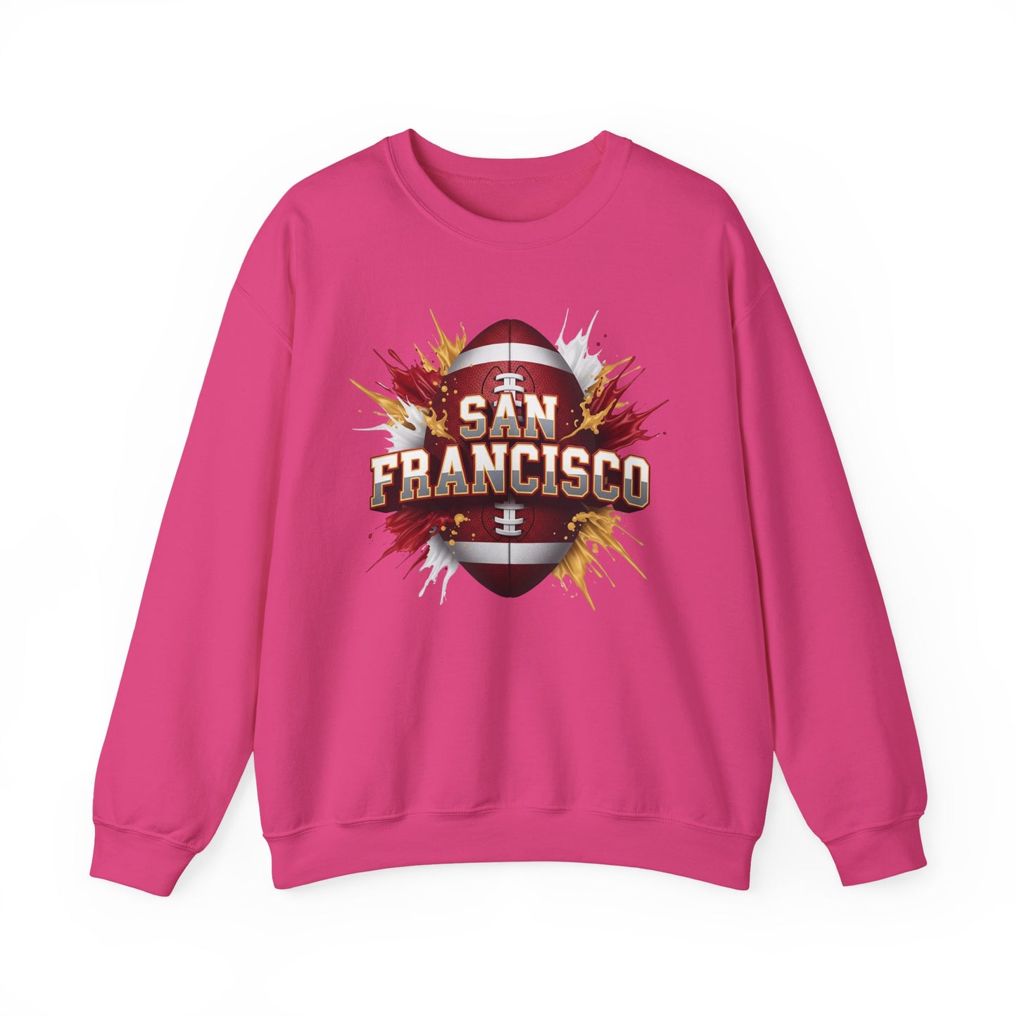 San Francisco Football Sweatshirt, San Francisco Team Sweatshirt, Football Gift for San Fran Fans, Game Day Fan Apparel, Football Fan Gift