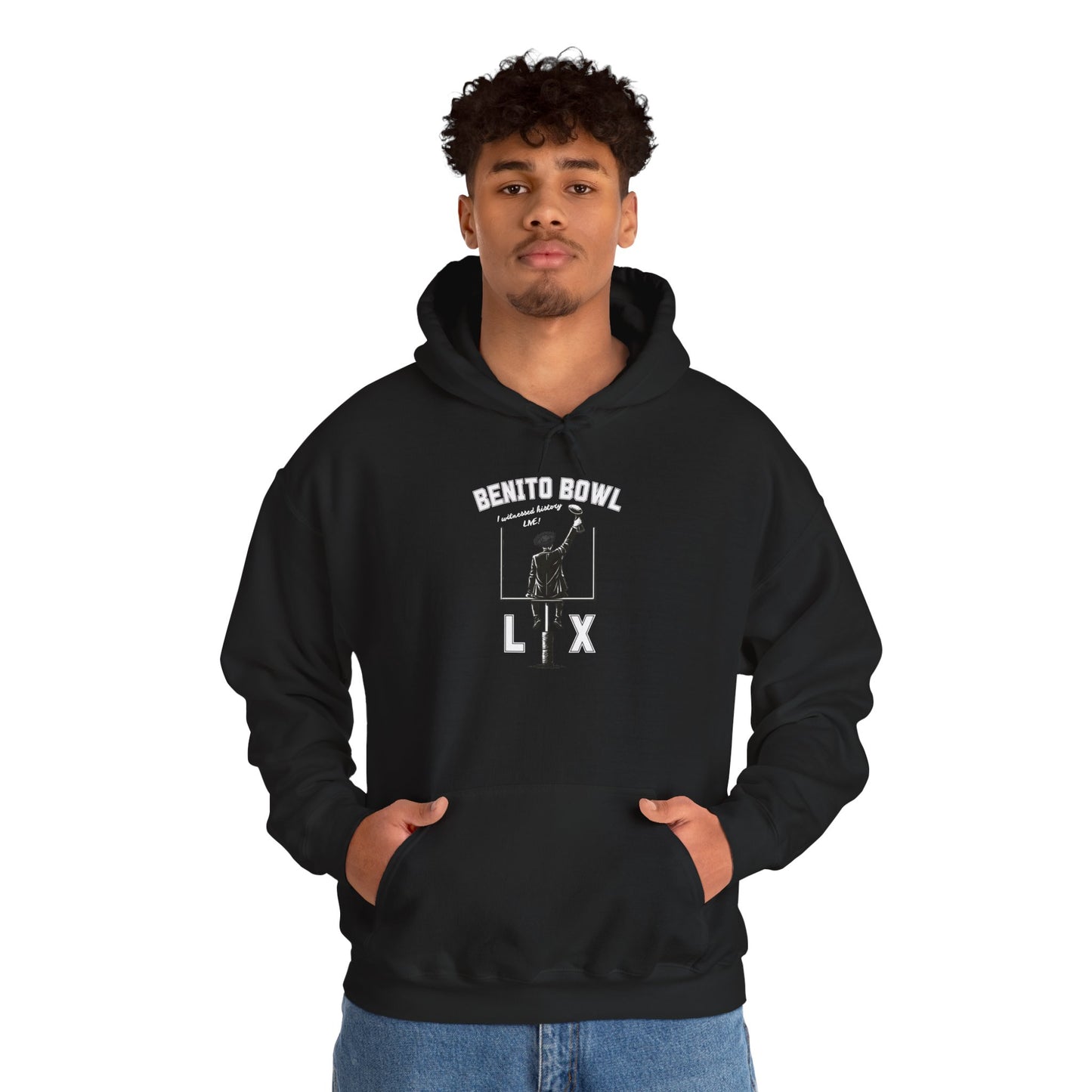 Benito Bowl LX Witnessed History Live Halftime Hoodie, Football Fan Gift, Benito Hoodie, Puerto Rico Boricua Heritage