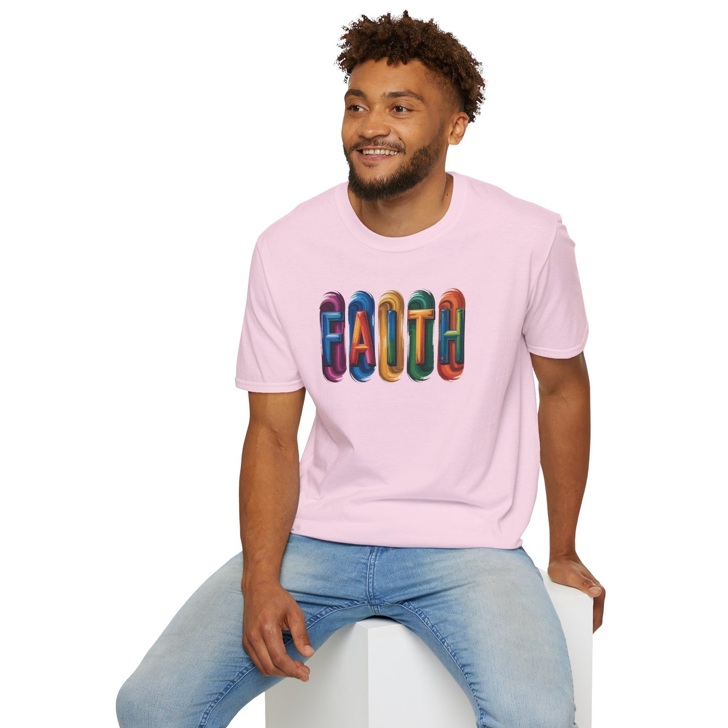 FAITH T-Shirt – Inspirational Christian Shirt for Men & Women, Colorful Faith Graphic Tee, Motivational Religious Apparel