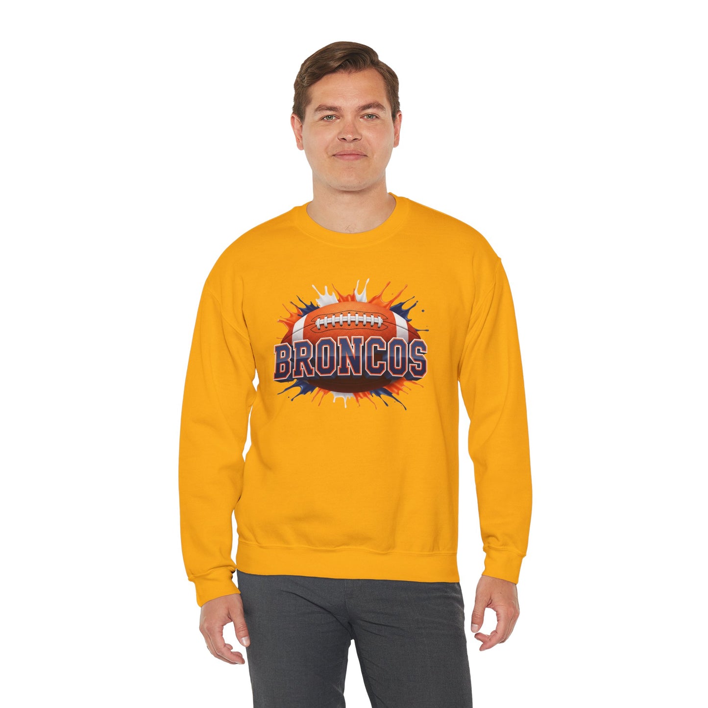 Denver Football Sweatshirt, Denver Team Sweatshirt, Football Gift for Denver Fans, Game Day Sports Fan Football Apparel