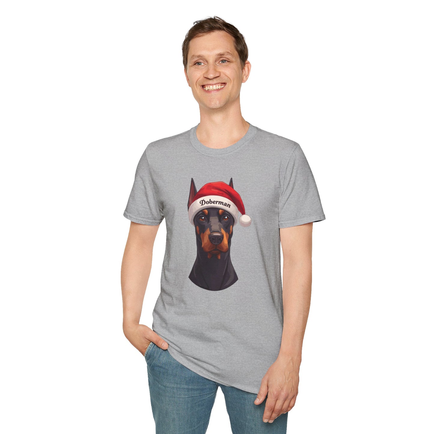 Doberman Dog Portrait Shirt – Doberman Dog Lover Gift, Cute Dog Mom Tee, Dog Dad Shirt, Pet Breed Apparel