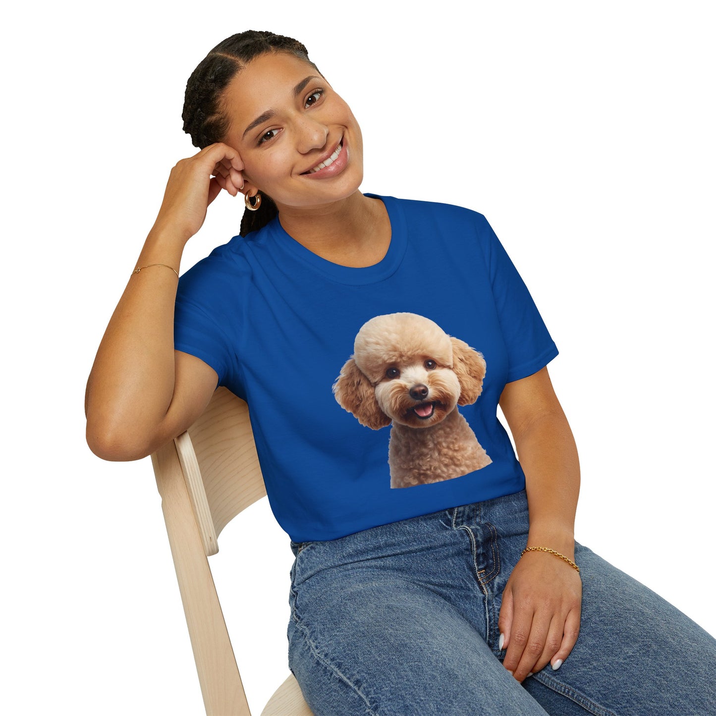 Poodle Dog Portrait Shirt – Poodle Dog Lover Gift, Cute Dog Mom Tee, Dog Dad Shirt, Pet Breed Apparel