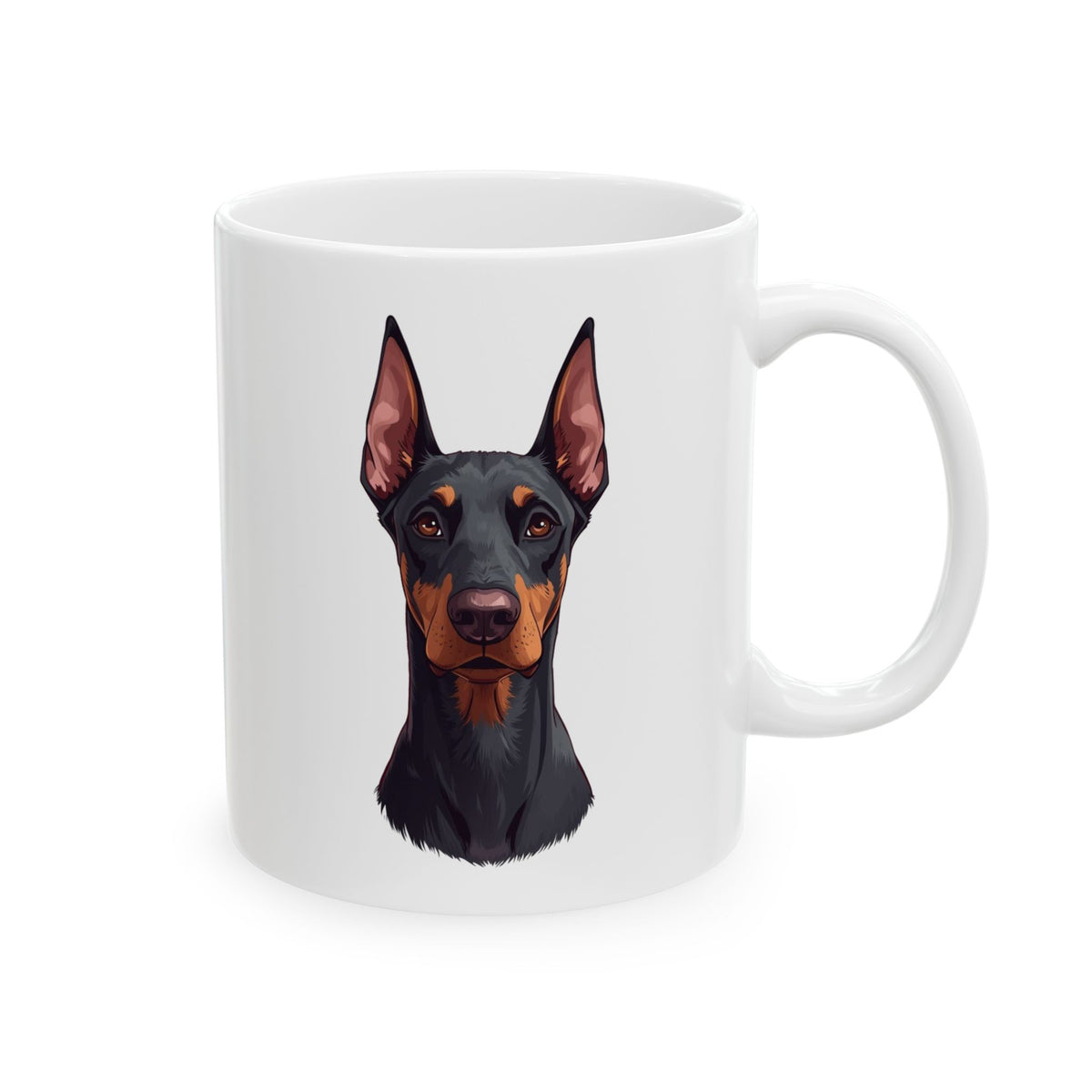 Doberman Mug, Doberman Pinscher Coffee Mug, Dog Lover Gift, Doberman Mom Dog Dad Mug, Pet Parent Cup 11oz or 15oz, Dog Lover Gift