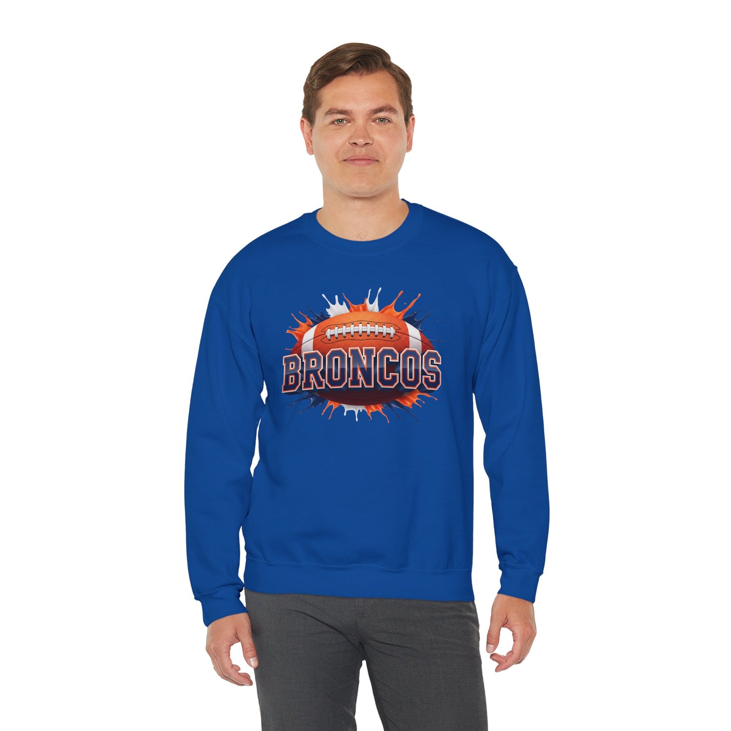 Denver Football Sweatshirt, Denver Team Sweatshirt, Football Gift for Denver Fans, Game Day Sports Fan Football Apparel