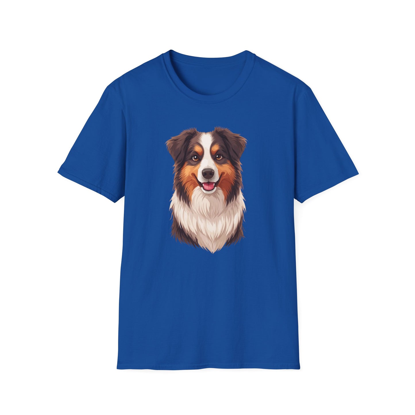 Australian Shepherd Dog Portrait Shirt – Aussie Dog Lover Gift, Cute Dog Mom Tee, Dog Dad Shirt, Pet Breed Apparel