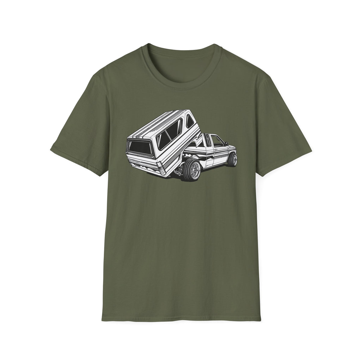 Mini Truck Lowrider Shirt, Lowrider Bed Dancer Truck T-Shirt, Custom Lowered Truck Tee, Car Enthusiast Gift