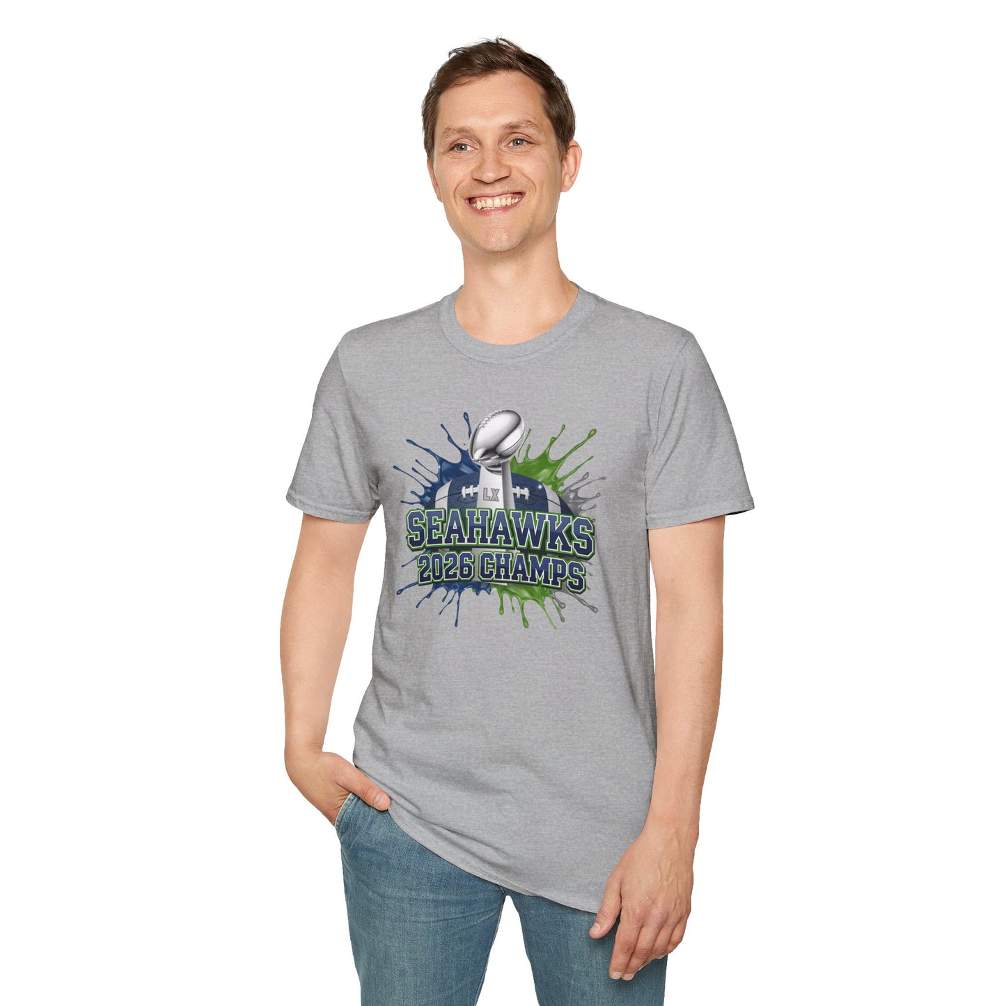 Seahawks 2026 Champions T-shirt – Seahawks Football Fan Tee, 2026 football Champs, Football Gift Shirt, Victory Tee