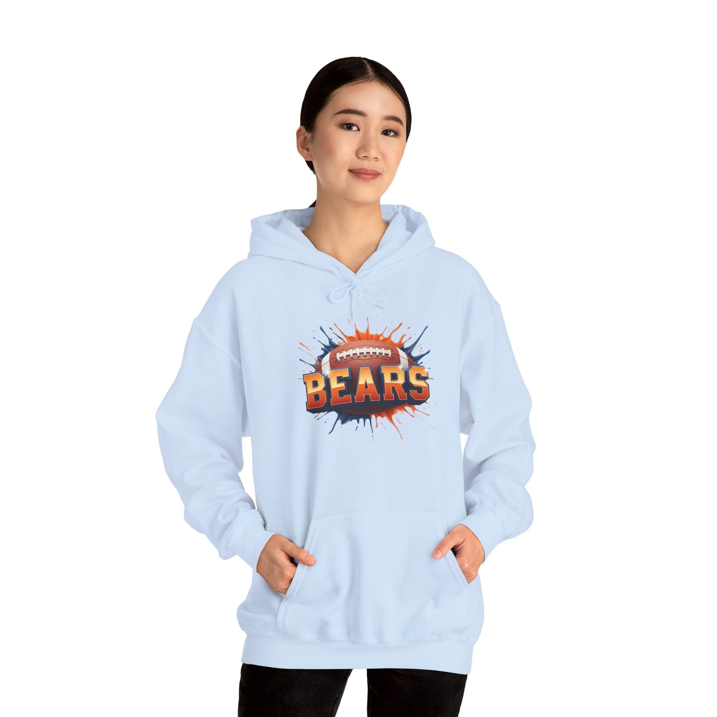 Chicago Football Hoodie, Chicago Team Hoodie, Football Gift for Chicago Fans, Game Day Sports Fan Apparel, Football Fan Gift