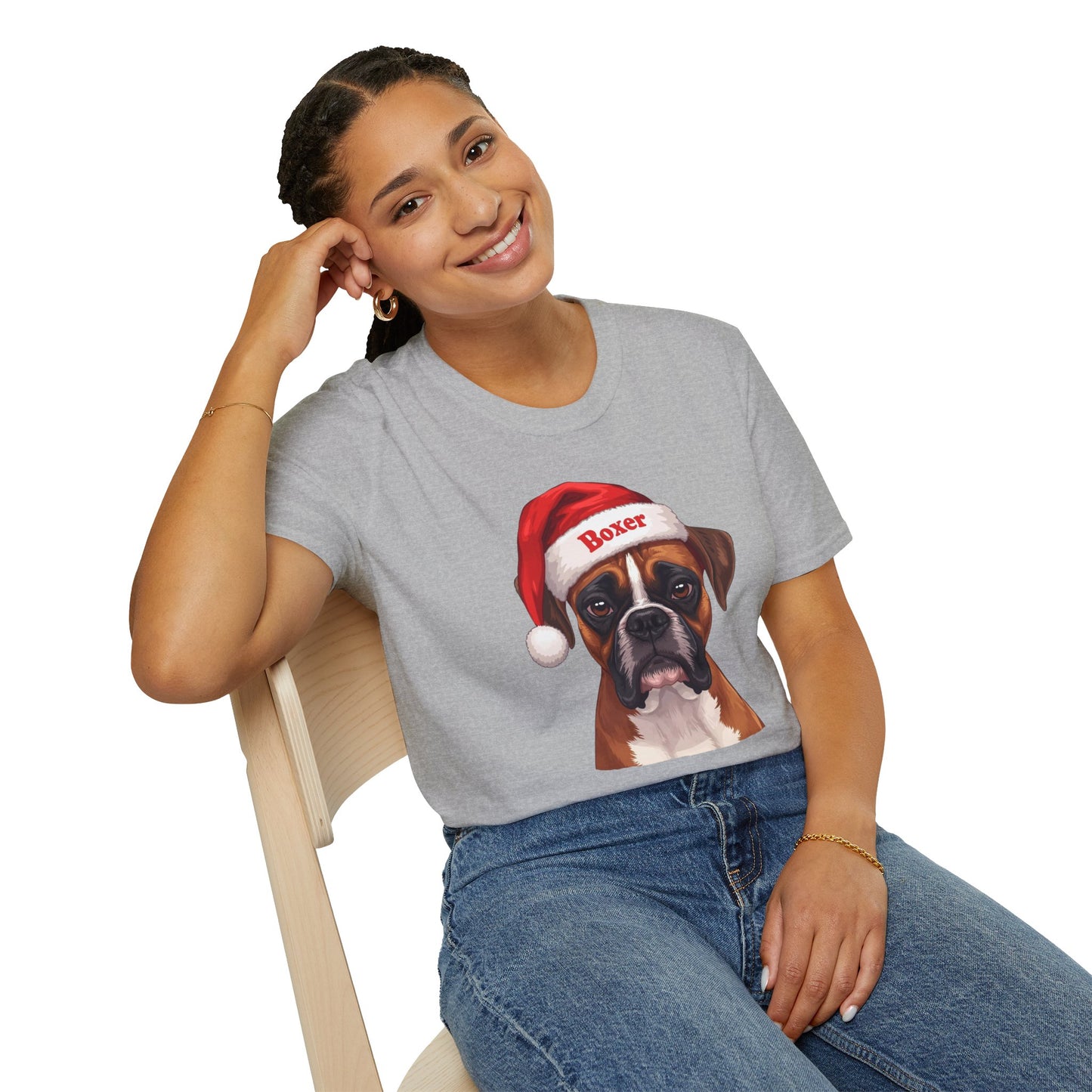 Boxer Dog Portrait Shirt – Boxer Dog Lover Gift, Cute Dog Mom Tee, Dog Dad Shirt, Pet Breed Apparel
