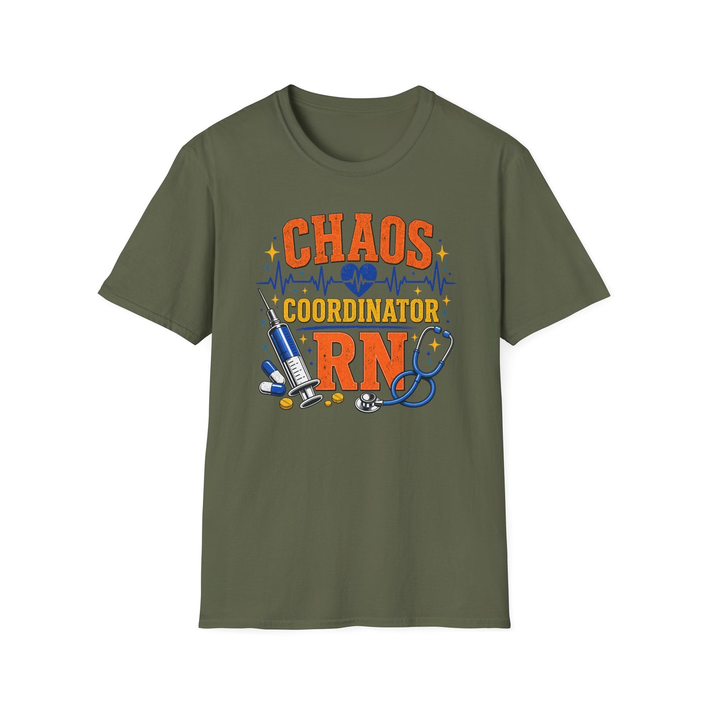 Chaos Coordinator RN Shirt – Funny Nurse Shirt – Nurse Life Tee – Medical Humor Gift for Nurses, RN LPN CNA Nursing Shirt