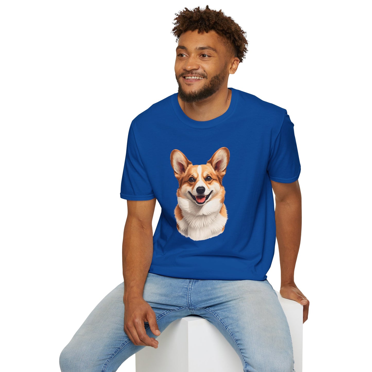 Corgi Dog Portrait Shirt – Corgi Dog Lover Gift, Cute Dog Mom Tee, Dog Dad Shirt, Pet Breed Apparel