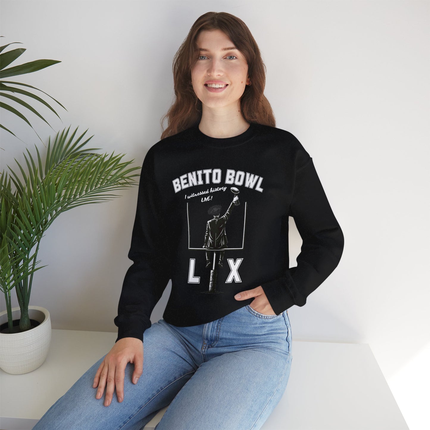 Benito Bowl LX Witnessed History Live Halftime Sweatshirt, Football Fan Gift, Benito Sweatshirt, Puerto Rico Boricua Heritage