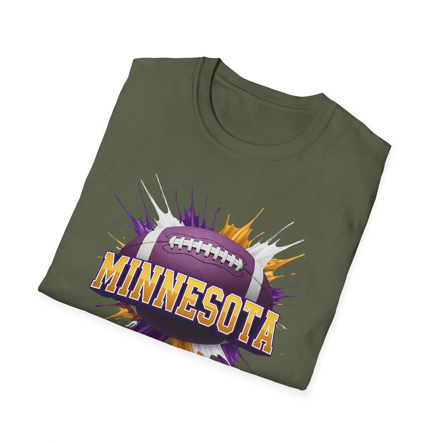 Minnesota Football Unisex T-Shirt, Minnesota Team Tee, Football Gift for Minnesota Fans, Game Day Shirt, Sports Fan Apparel Football Tee