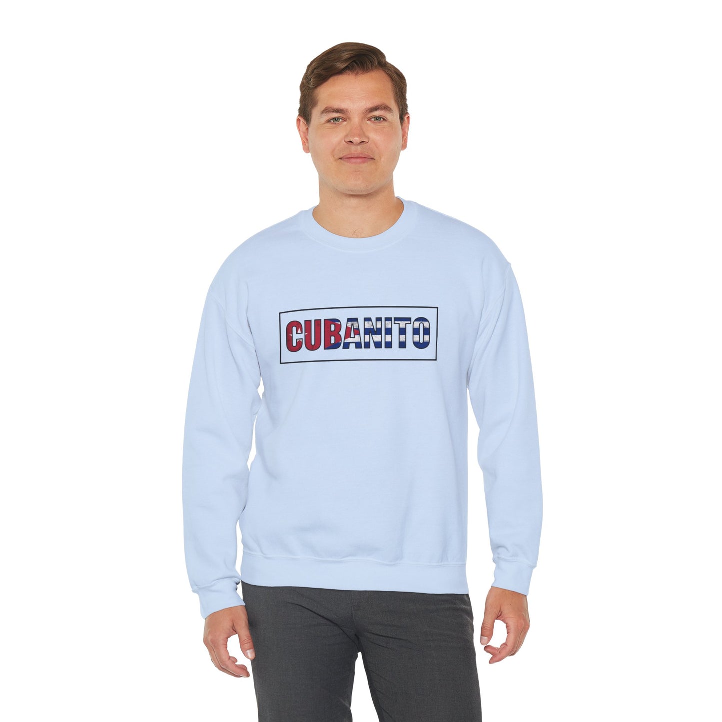 CUBANITO Sweatshirt – Cuban Flag Sweatshirt for Men, Latino Pride Sweatshirt, Cuba Heritage Top, Cuban Culture Graphic Sweatshirt