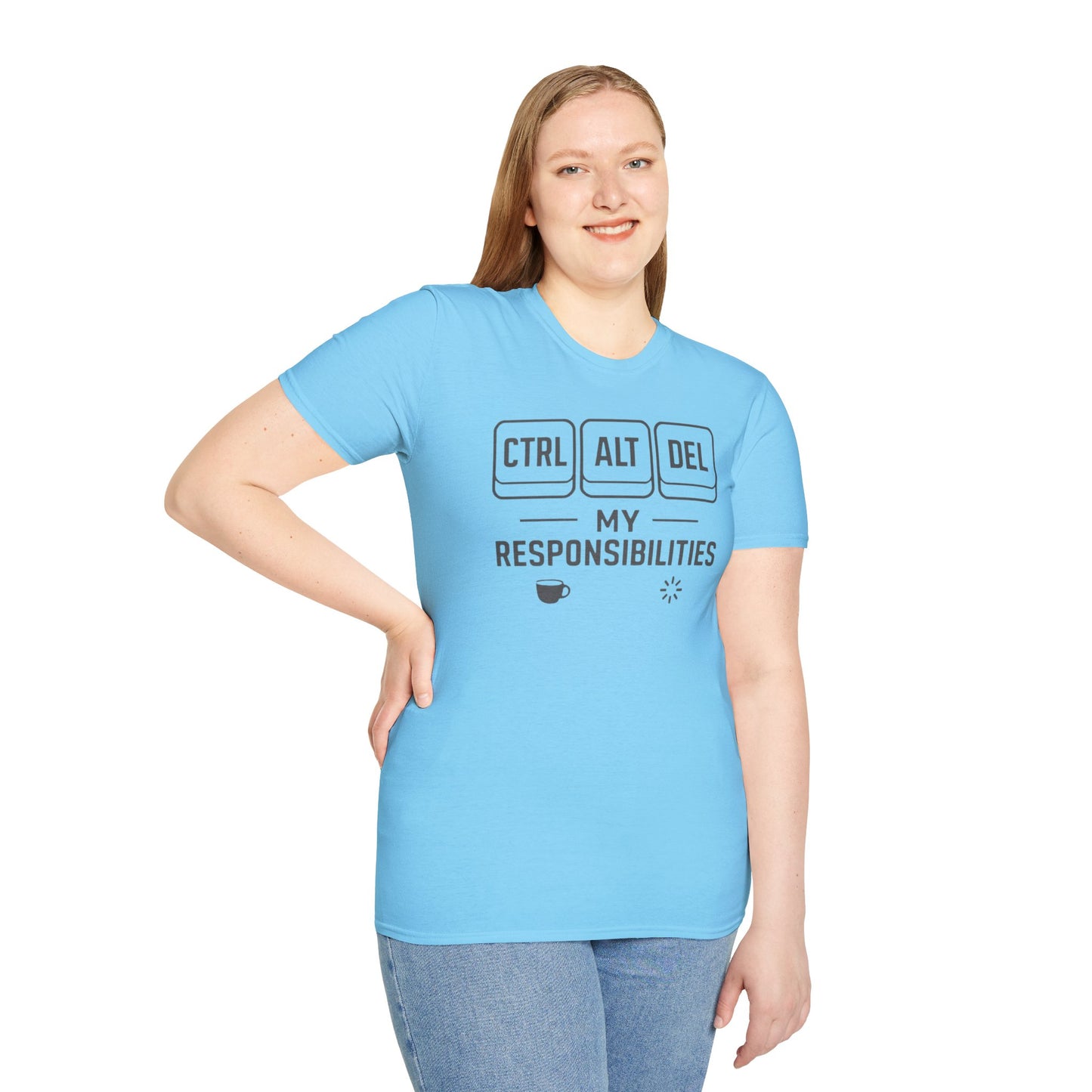 Funny Programmer Shirt, Ctrl Alt Del My Responsibilities Tee, Tech Humor Shirt, Geek Gift, Computer Nerd Unisex Tee