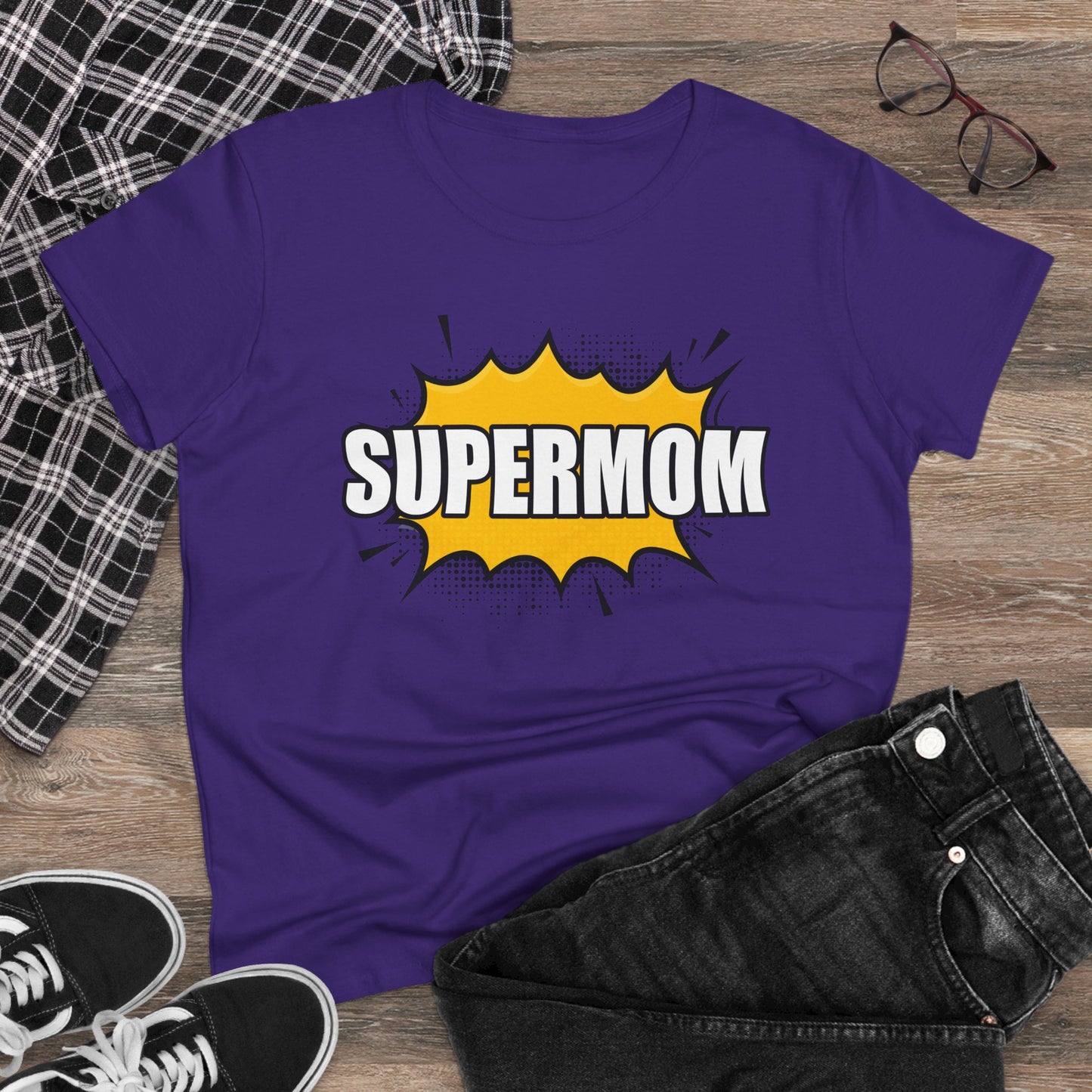 Supermom T-Shirt, Gift for Mom, Cute Summer Top, Mother's Day Gift, Family Gatherings, Casual Wear, Mom's Birthday, Supermom