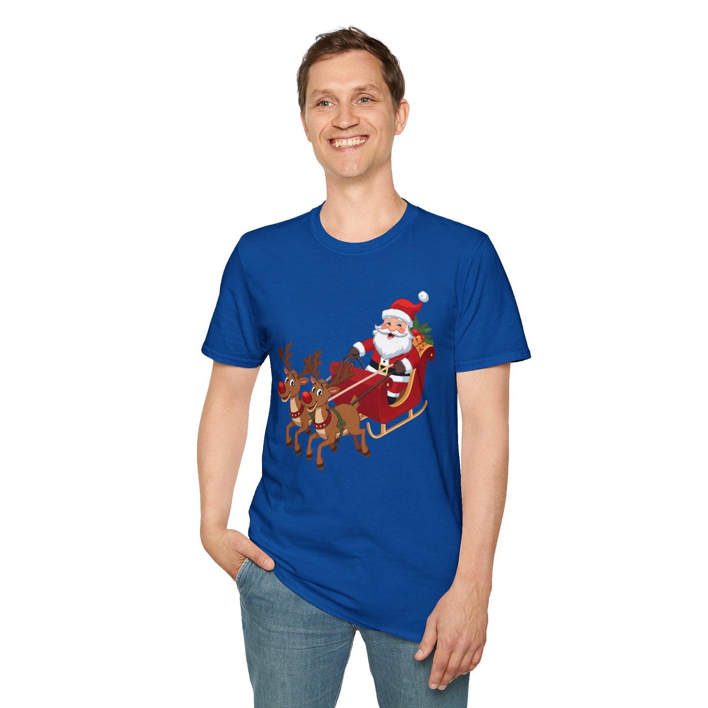 Santa flying Sleigh Shirt, Family Christmas Shirts, Christmas T Shirt, Holiday Shirt, Cute Xmas Shirt for the family, Holiday Gift