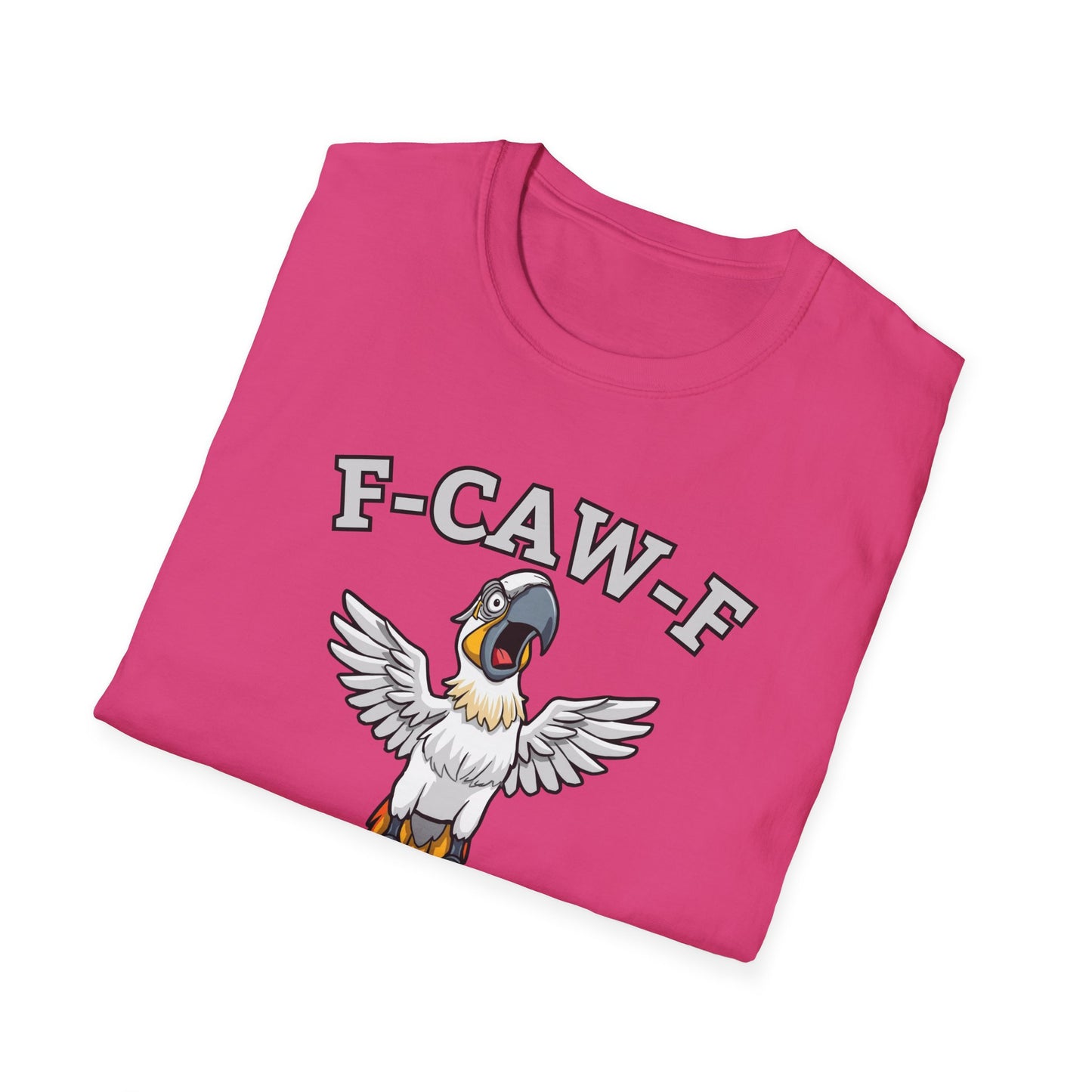 Funny F-CAW-F Macaw Parrot T-Shirt, Parrot Lover Shirt, Macaw Tee, Humorous Top, Macaw Parrot Apparel, Gift for him, Gift for her