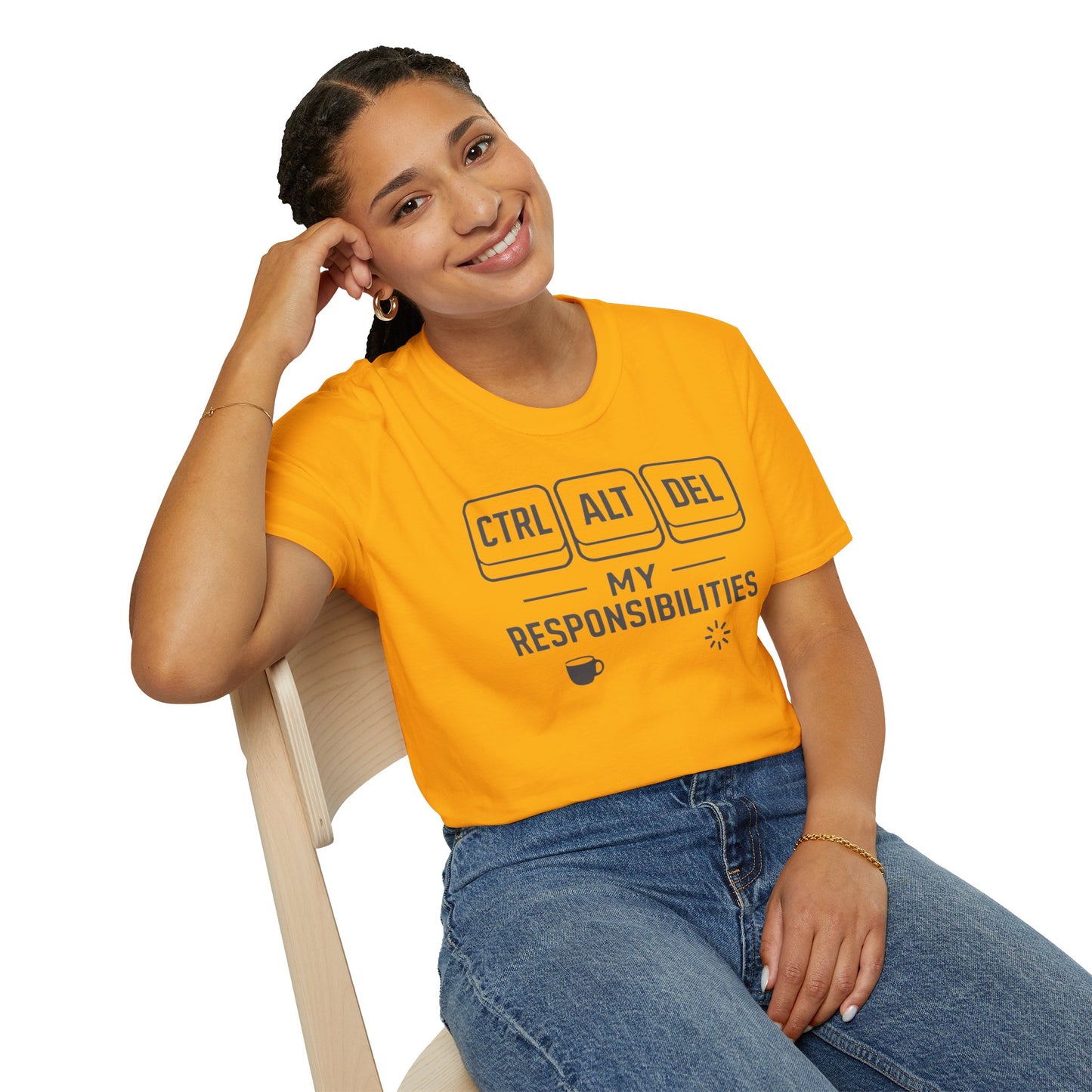 Funny Programmer Shirt, Ctrl Alt Del My Responsibilities Tee, Tech Humor Shirt, Geek Gift, Computer Nerd Unisex Tee