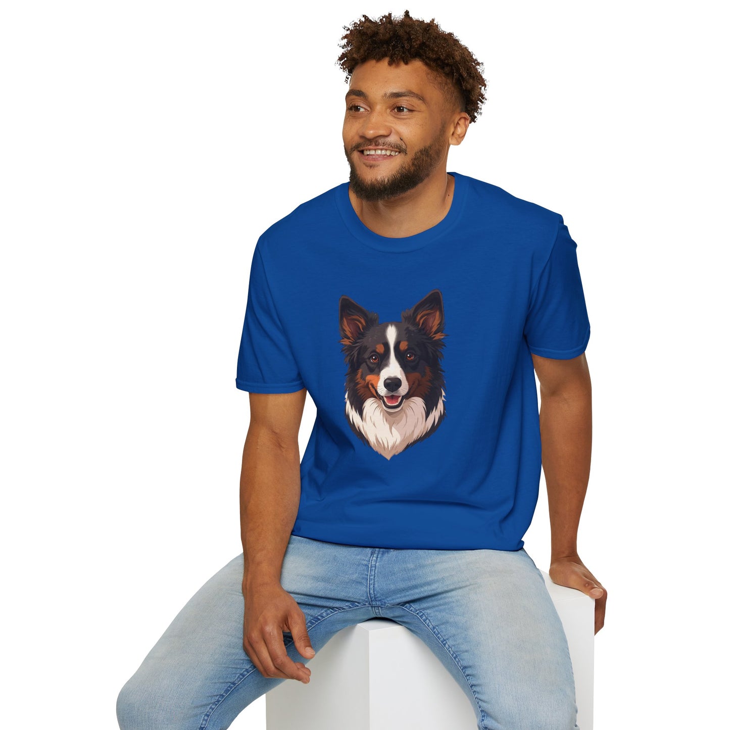 Border Collie Dog Portrait Shirt – Border Collie Dog Lover Gift, Cute Dog Mom Tee, Dog Dad Shirt, Pet Breed Apparel