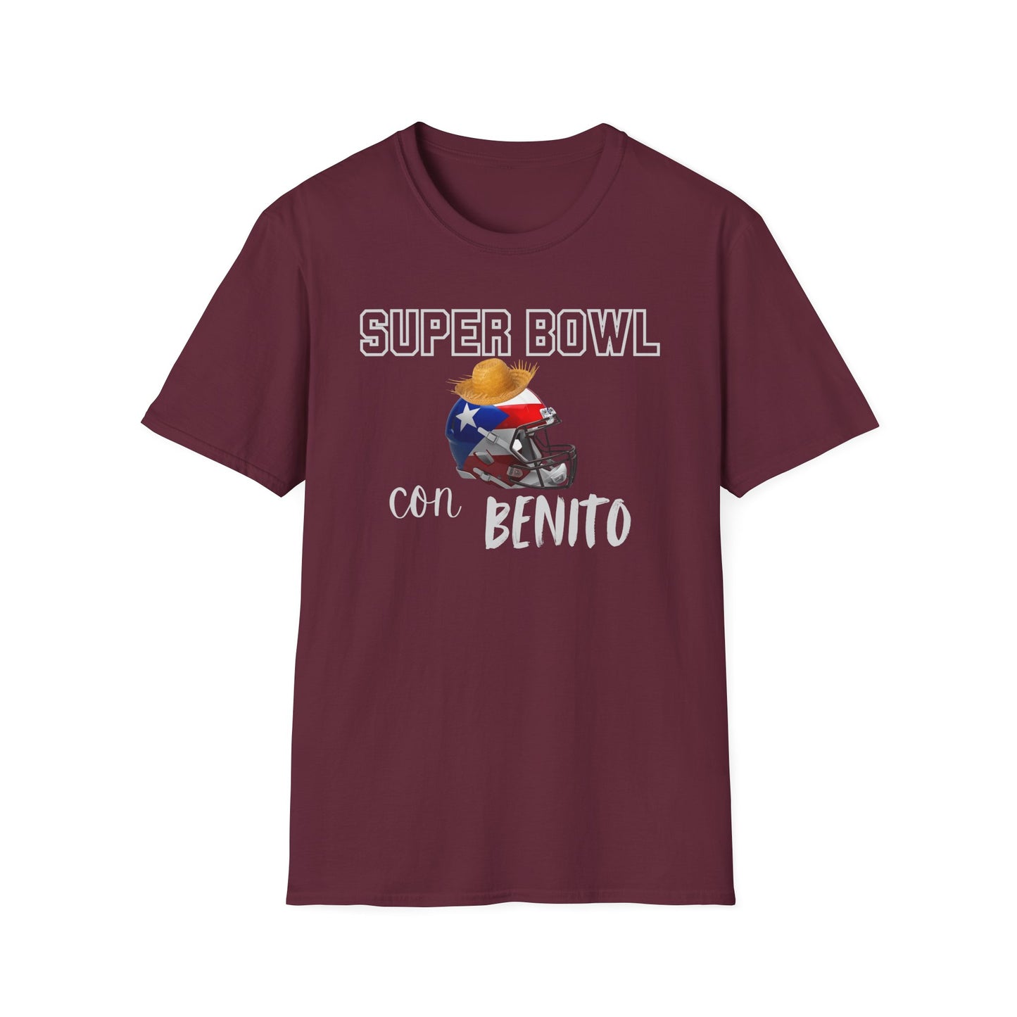 Benito Bowl Halftime Helmet Shirt 2026 T-Shirt, Benito Bowl Shirt, Football Fan Gift, Benito Tee, Puerto Rico Heritage Boriqua Pride Gift